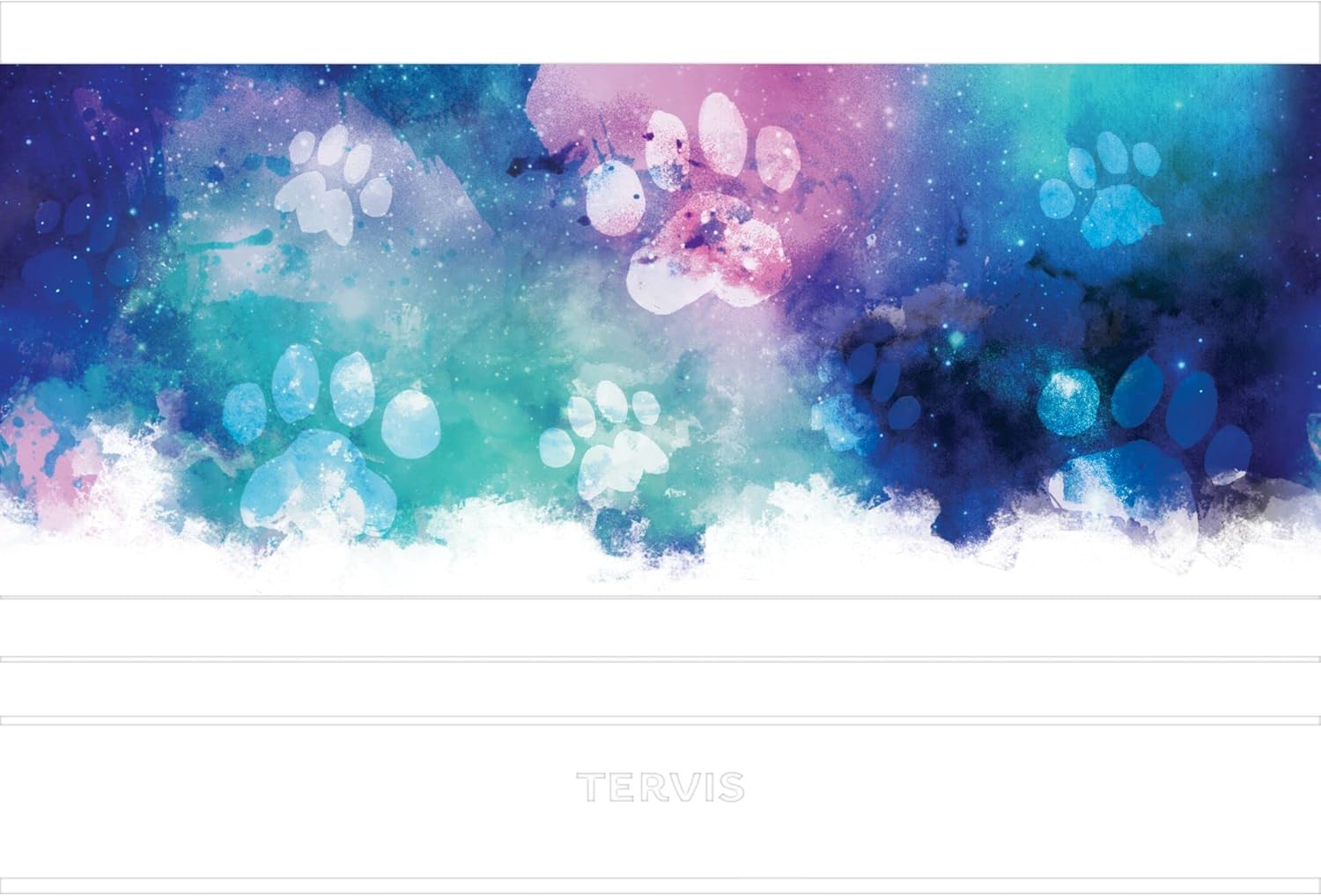 Tervis Traveler Paw Prints Triple Insulated Tumbler Travel Cup Keeps Drinks Cold & Hot, 20oz, Stainless Steel - Image 2