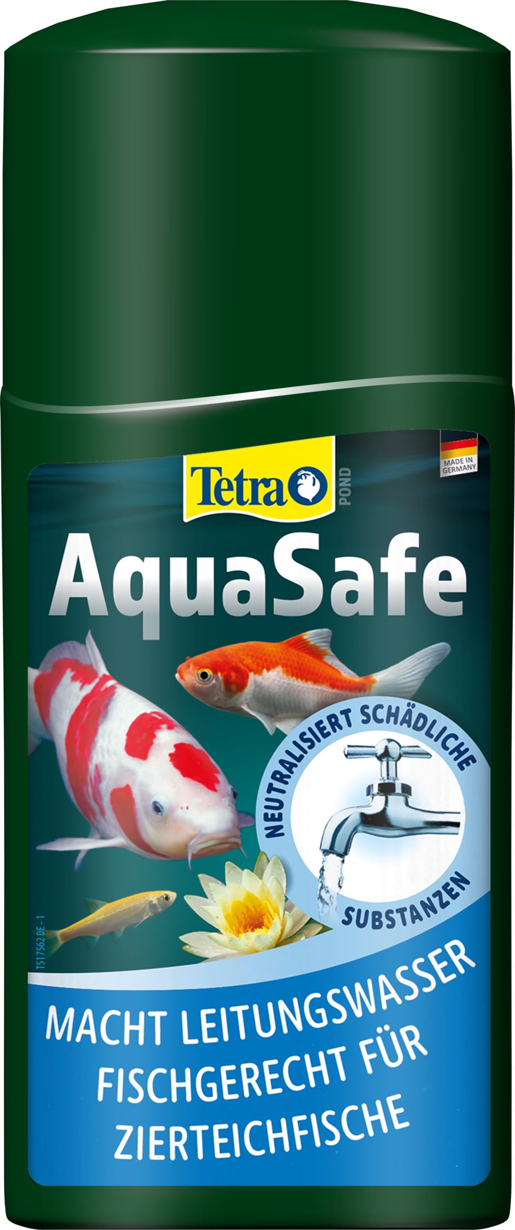 Tetra Pond AquaSafe - macht Leitungswasser fischgerecht, schützt Fische und Pflanzen im Gartenteich zuverlässig, 250 ml