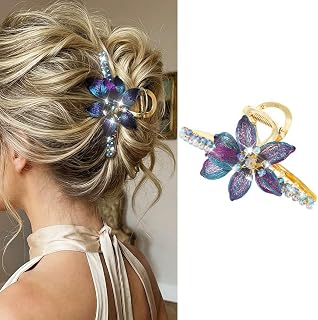 CAKURE Flower Hair Clips Fancy Claw Clip Large Hair Claw Clips Hair Accessoreis for Women