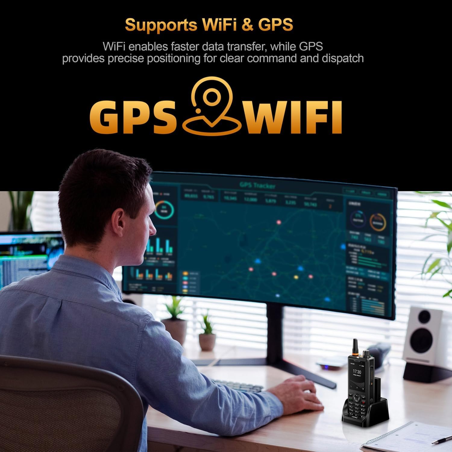 UNIWA F41 supporting WiFi and GPS functionalities
