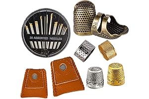 Comprehensive Sewing Thimble and Needles Kit: Essential Tools for Hand Embroidery