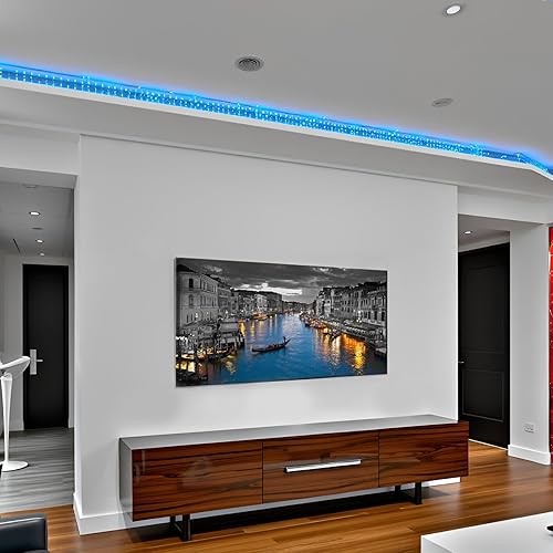 Miniatura 2 de LevvArts Lienzo de Italia para pared, hermoso paisaje del Gran Canal, impresiones fotográficas de horizonte de Venecia, póster para el hogar,