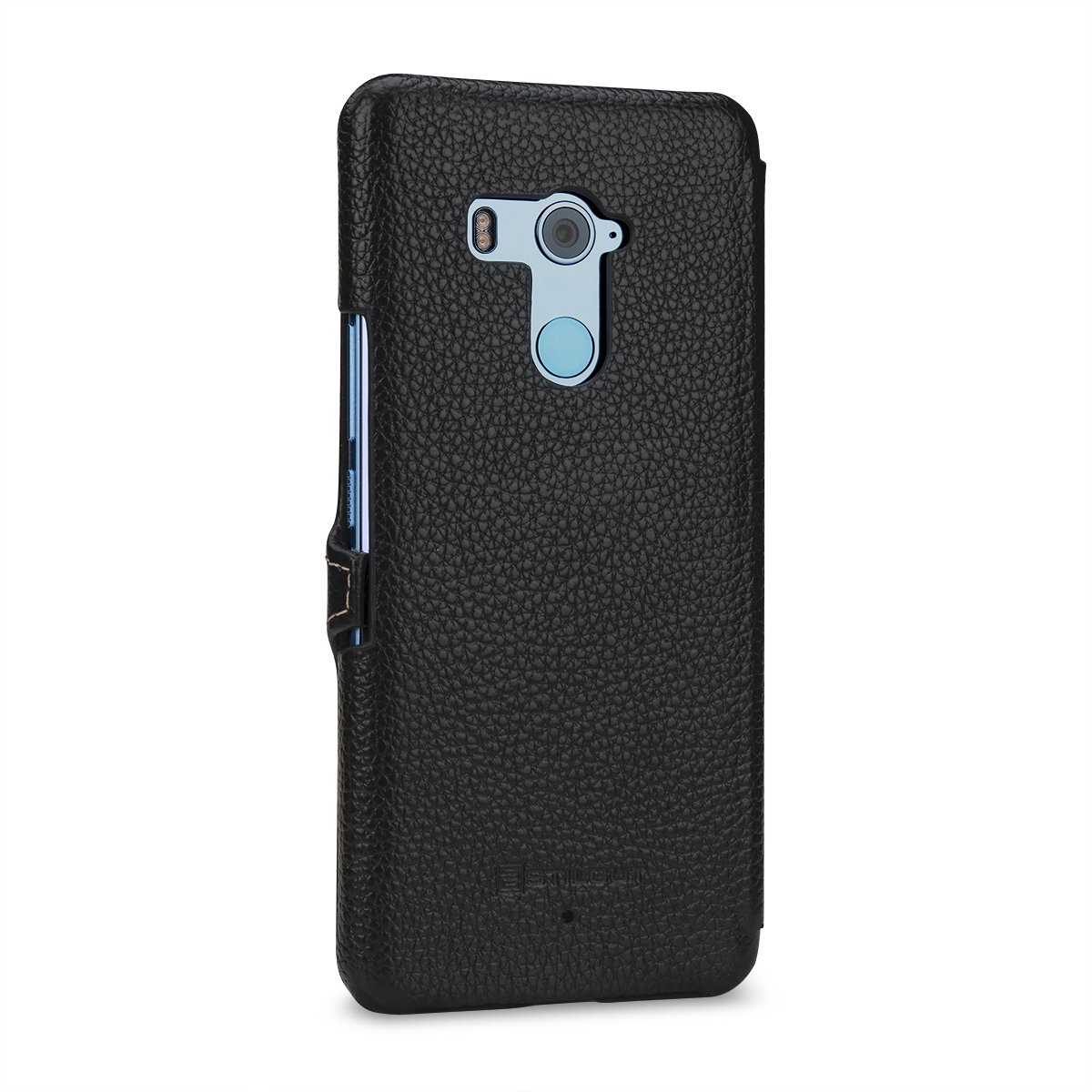 StilGut Custodia In Vera Pelle Per HTC Incredible S, Cover Pelle Di Vitello Con Accesso A Tutti I Port, Sottile E Leggera, Colore Nero