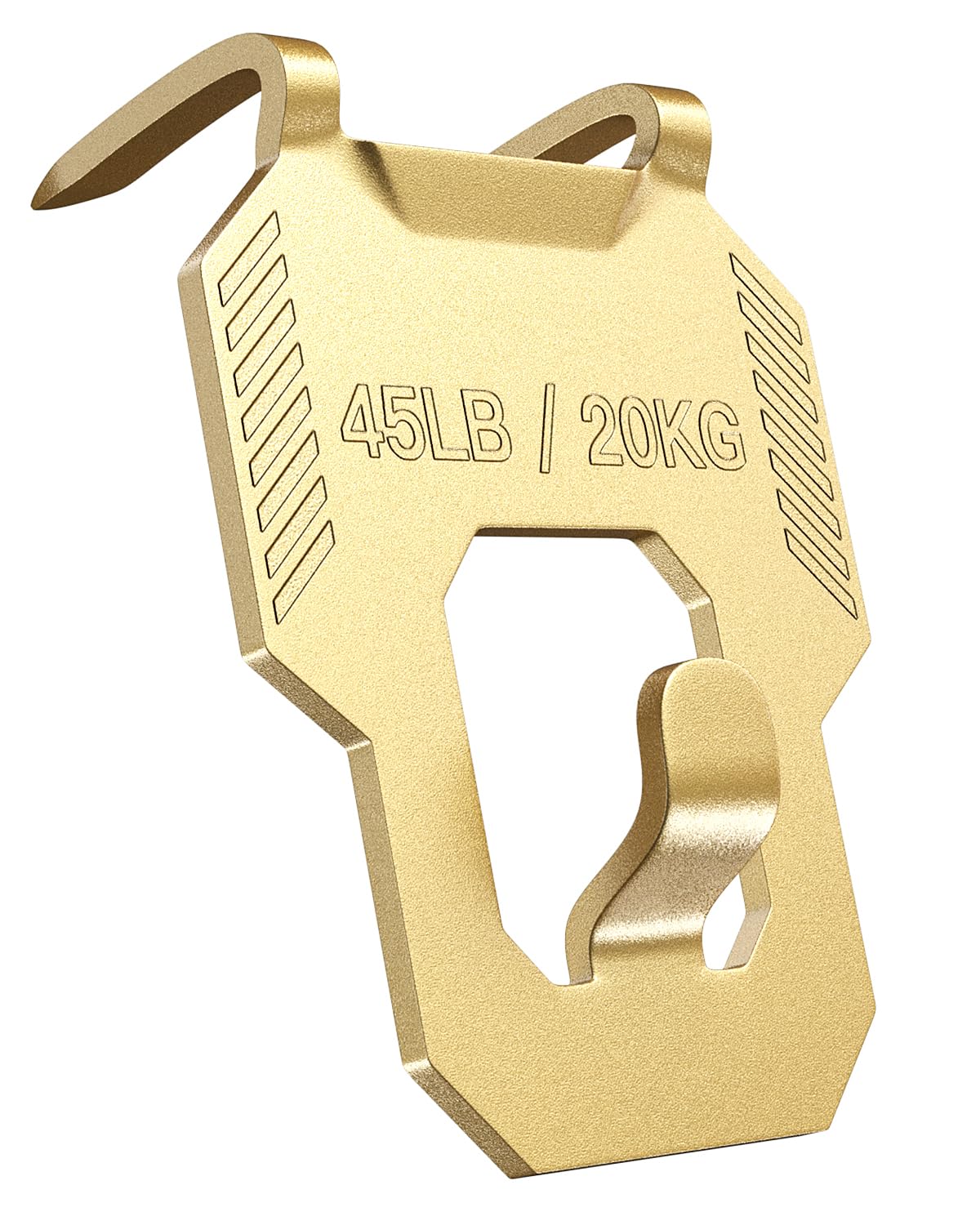 LZC 45 lb Claw Drywall Picture Hangers : 15 Pack Gold Wall Picture Hanging Hooks Heavy Duty Damage Free - Sawtooth Wire D Ring Hanger Kit for Room