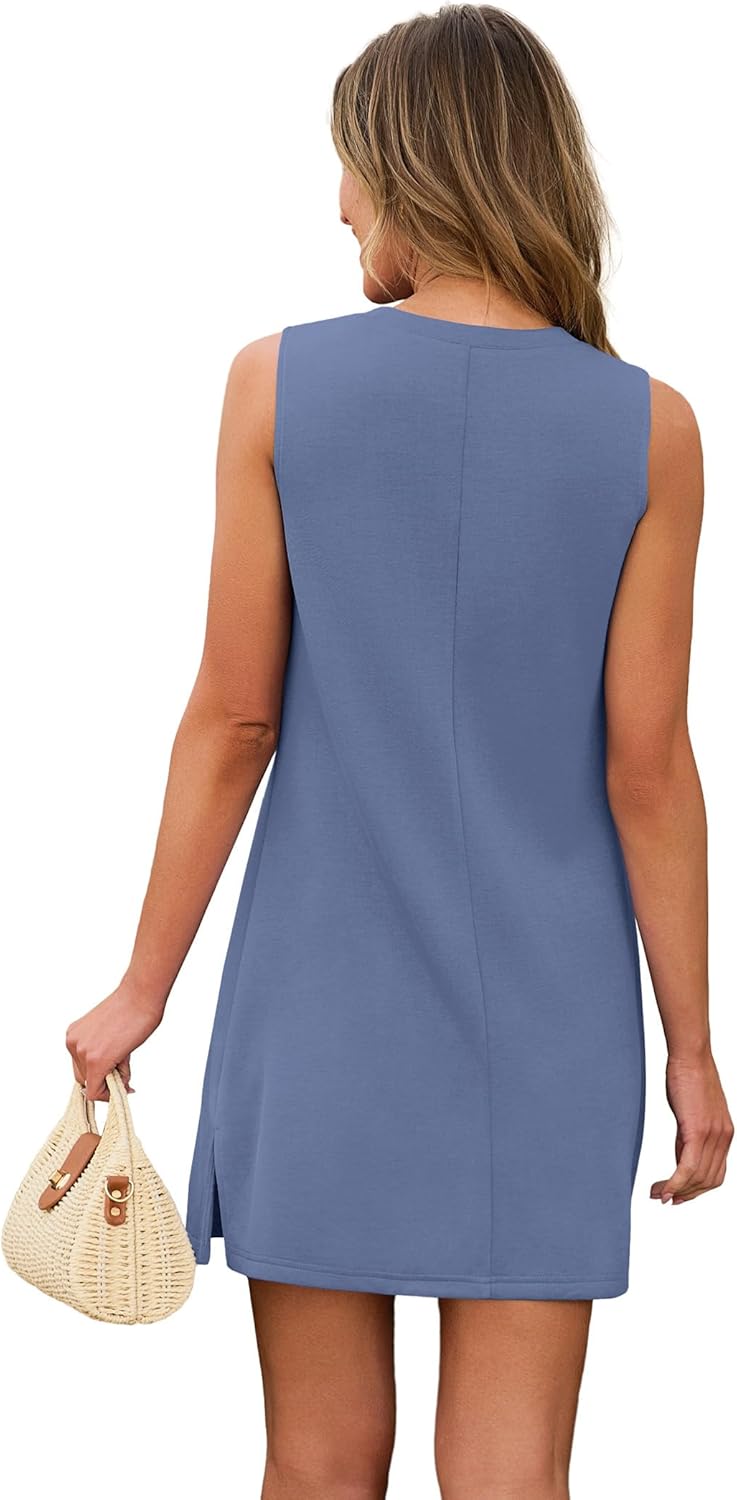 Sampeel Dresses for Women 2026 Casual V Neck Summer Sundresses Fashion Outfits Clothing - Image 6