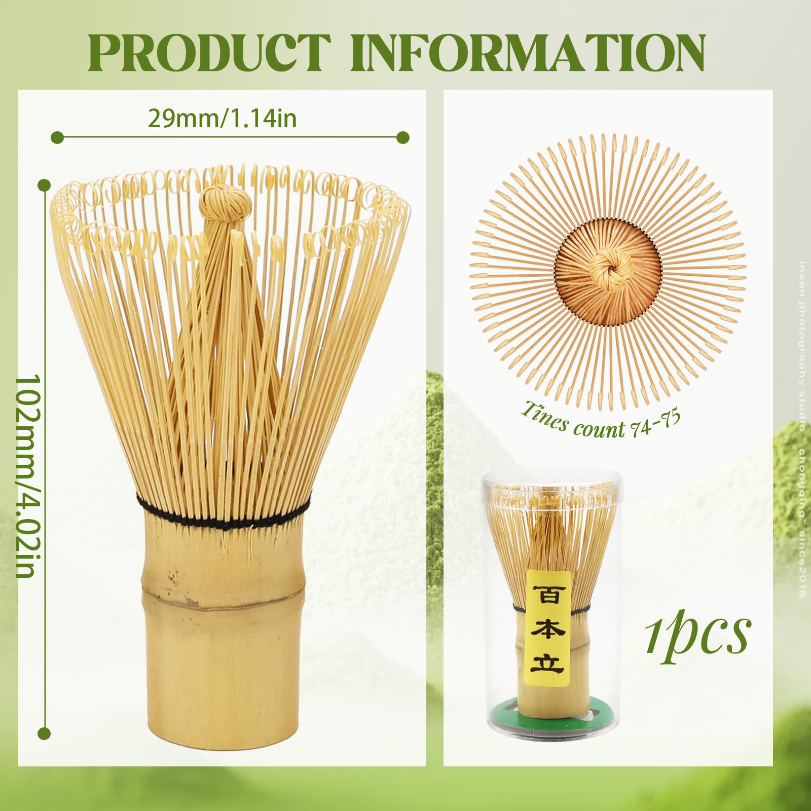 Frusta Matcha Matcha, Frusta In Bambù Naturale, Set Iniziale Tradizionale Matcha Te Matcha