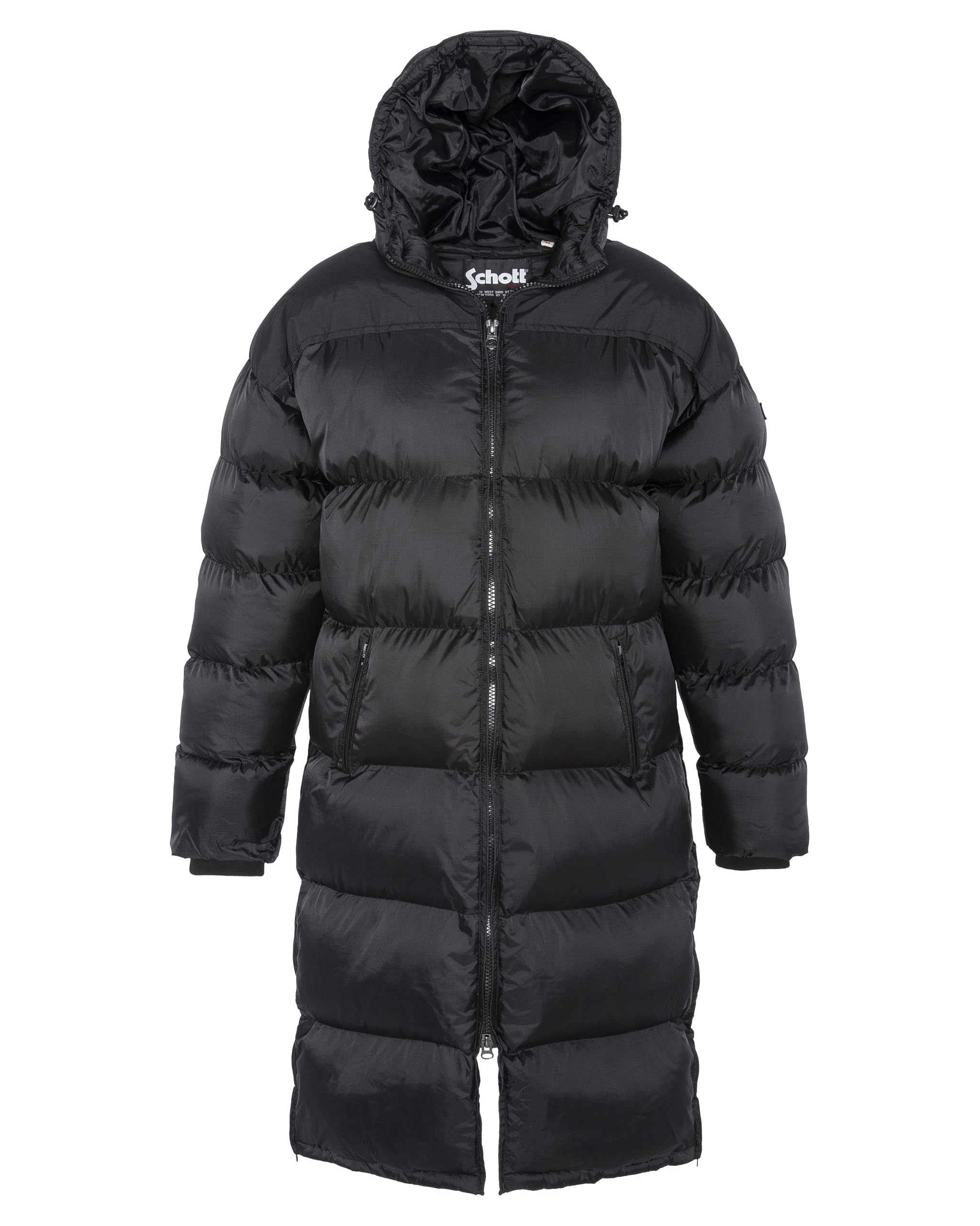 Schott NYC 2190max Piumino con cappuccio extra lungo Unisex - Adulto (Pacco da 1)