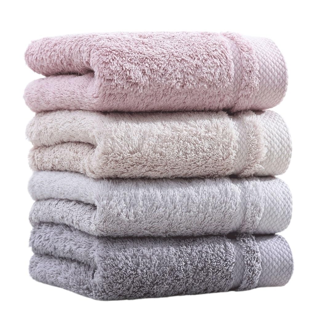 Serviette en coton douce et absorbante avec tissage épais à fibres longues