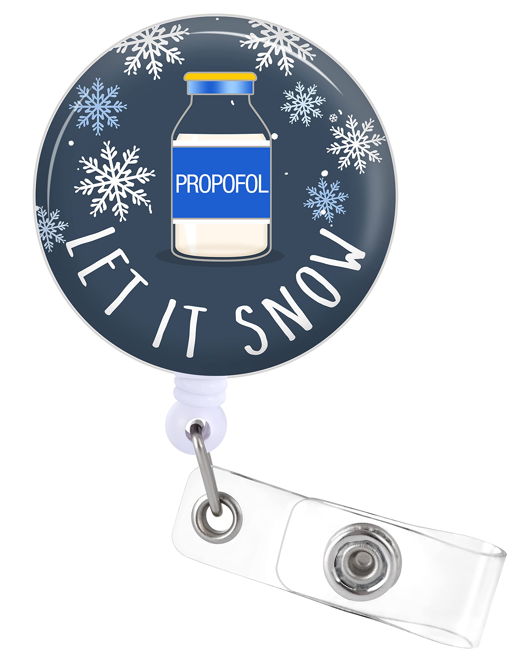 PlifalPlifal Badge Reels Holder Retractable with ID Clip for Nurse Name Tag Card Funny Anesthesiology Anesthesiologist Nursing Doctor Medical Work Office Alligator Clip ZJK-092307