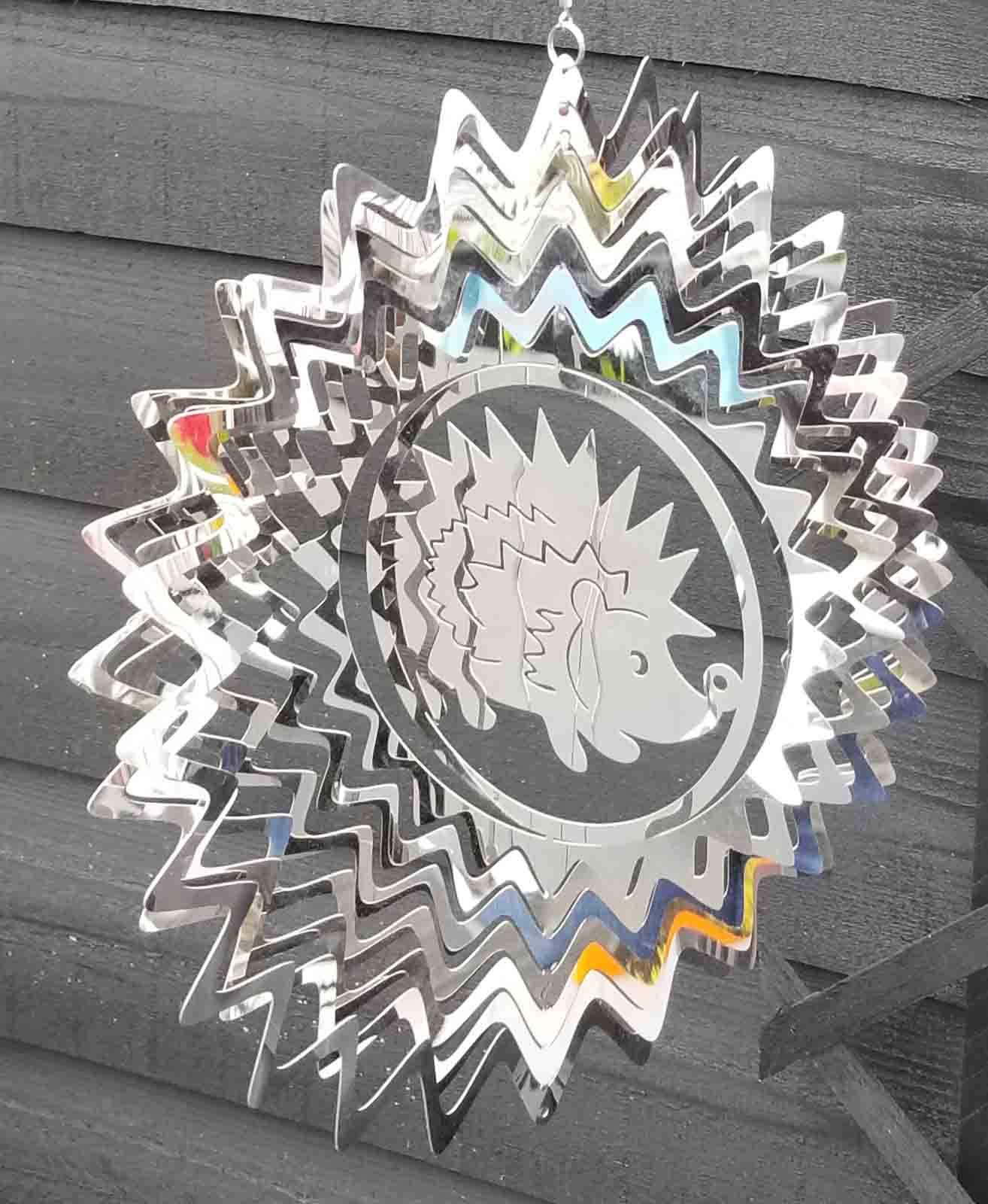 Stainless Steel Wind Spinner - 3D Mobile - Hedgehog Spinner