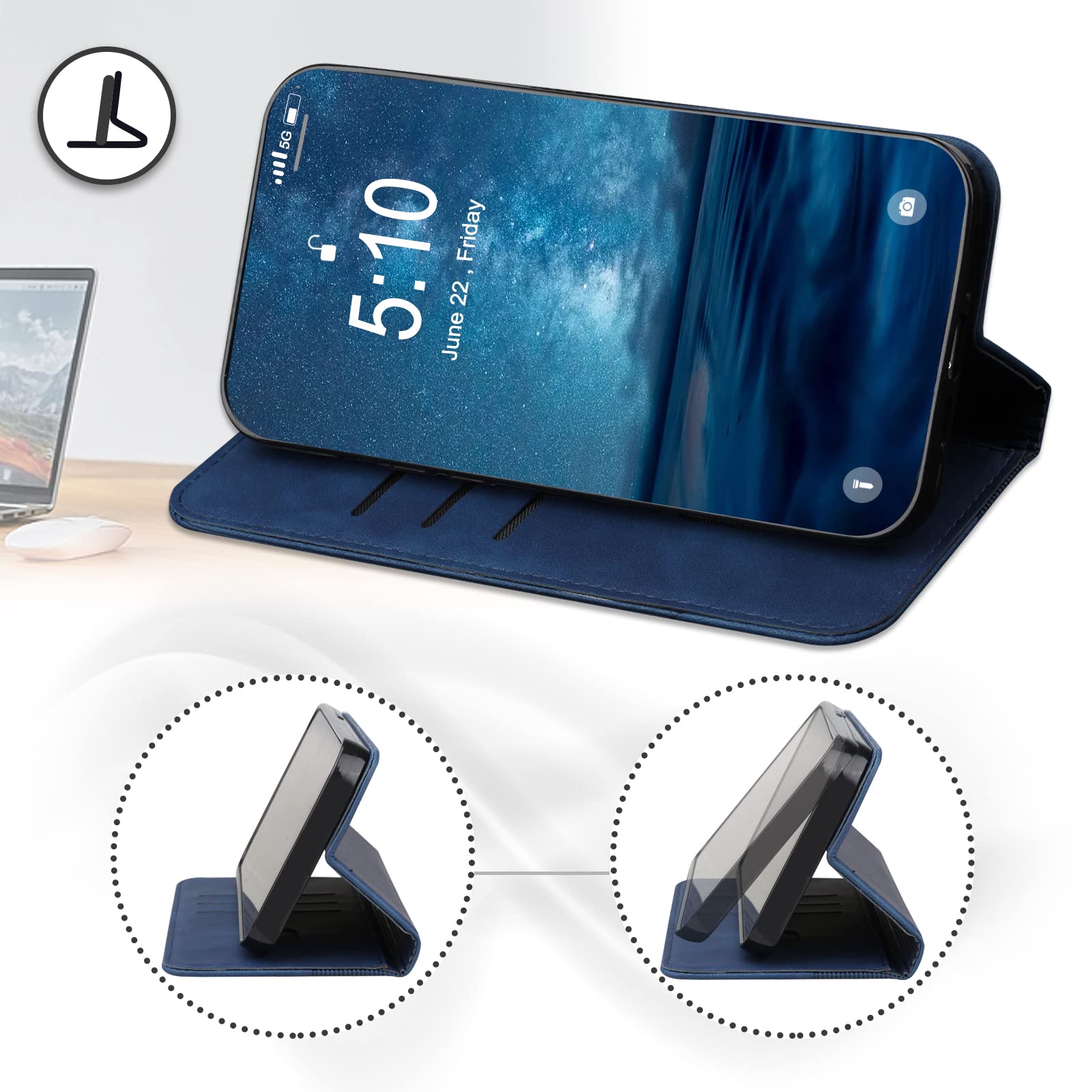 Per Xiaomi Redmi A1+ YX0070 Custodia per telefono in pelle con