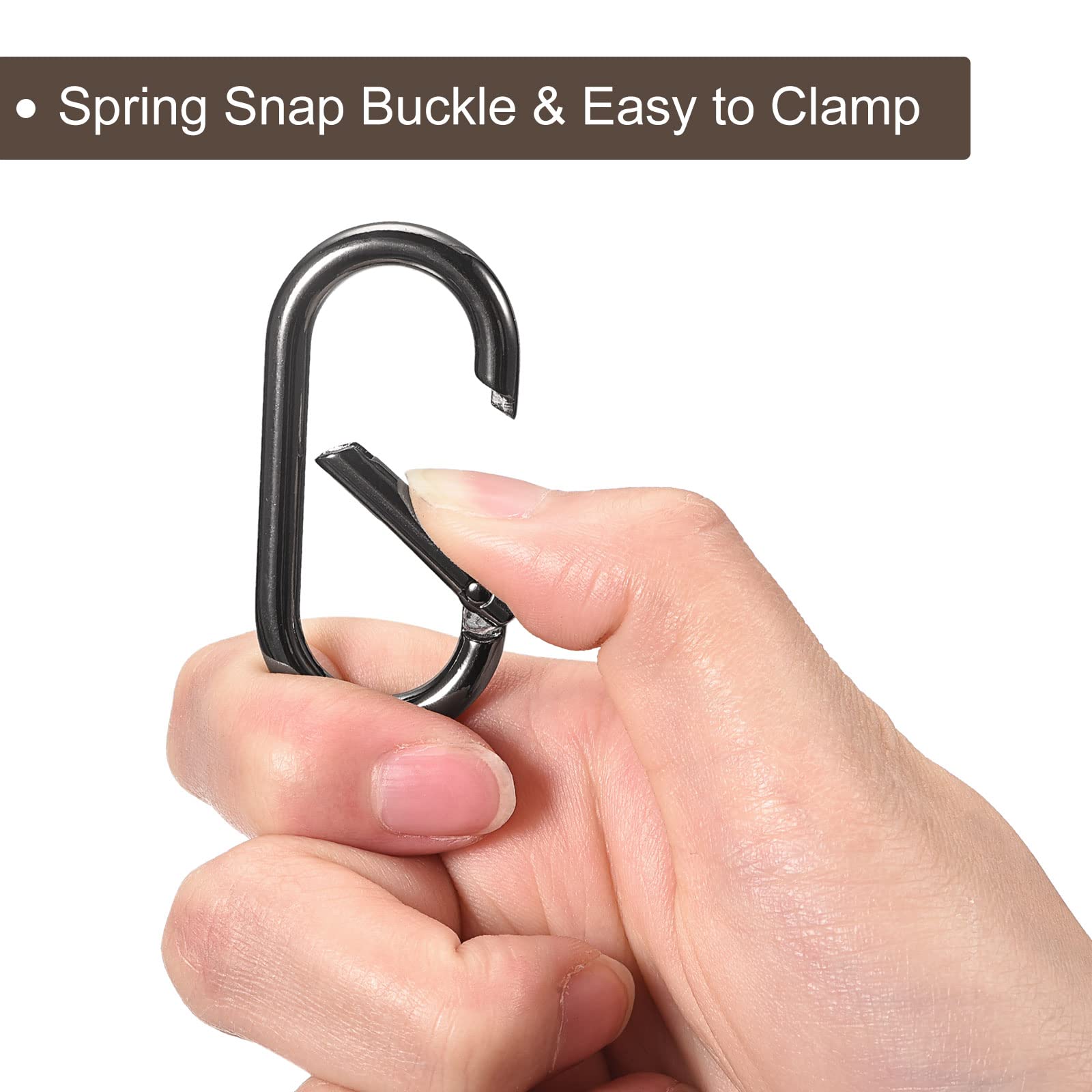 Amazon.co.jp: uxcell バネオーバルリング バネクリップ トリガーバネ