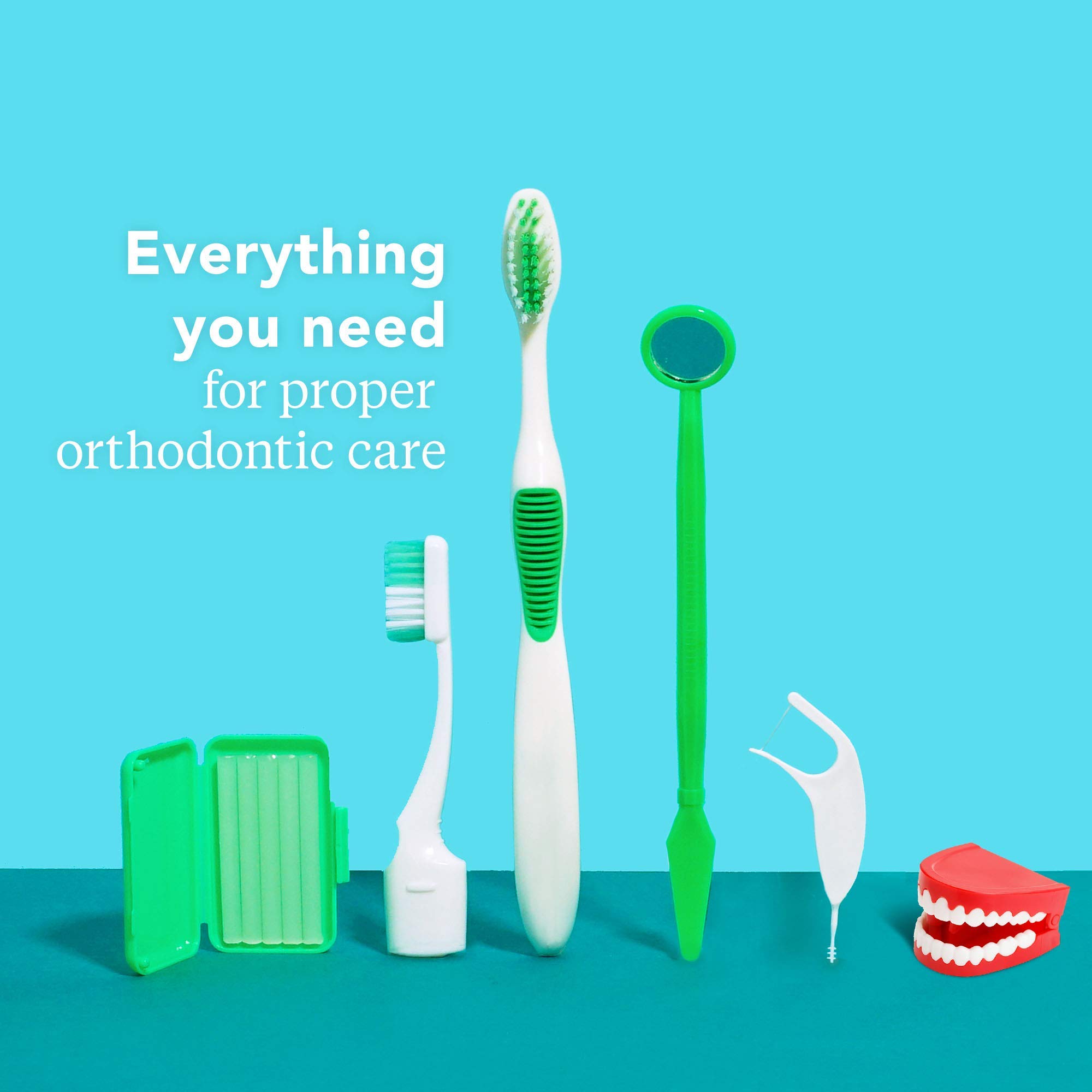 Platypus Orthodontic Care Kit for Braces Dental Floss Picks for Braces