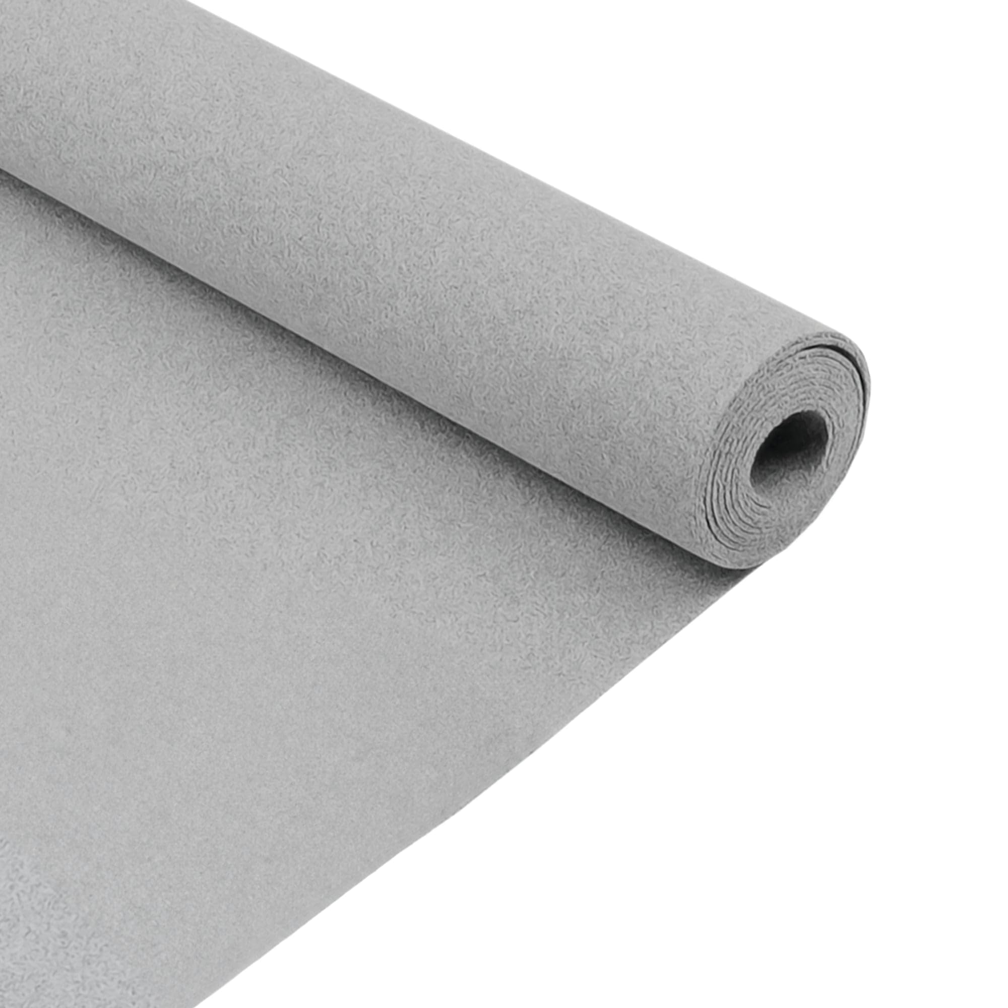 Alfombra de Forro para Furgoneta | GRIS PLATA | Súper Elástica en 4 Direcciones | 2 m Ancho, 5,5 m Largo | Cobertura 11 m2 | Interior del vehículo para Autocaravana | Kit conversión de caravana
