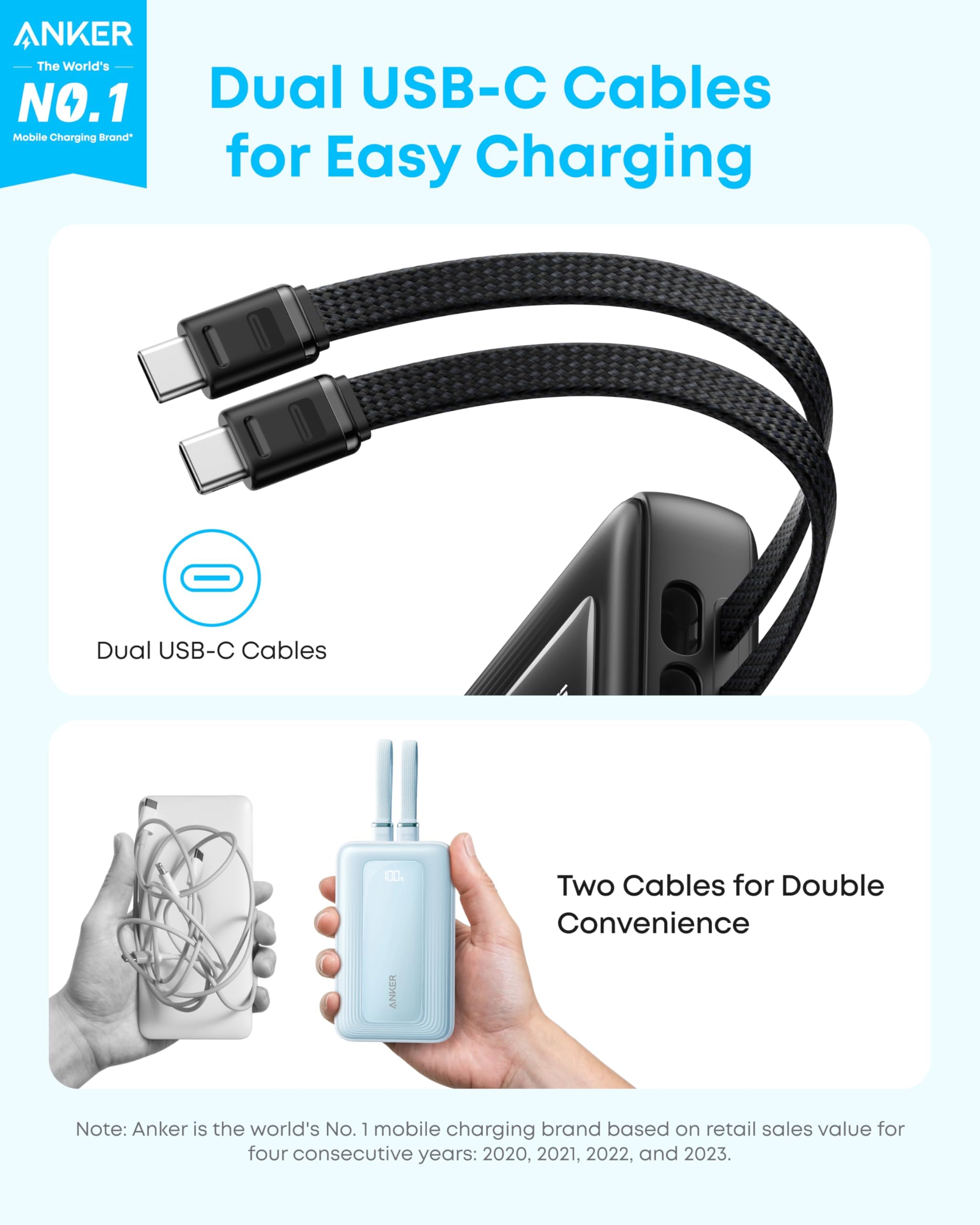 Amazon.com: Anker Zolo Power Bank (2025 Upgraded Version), 45W Max