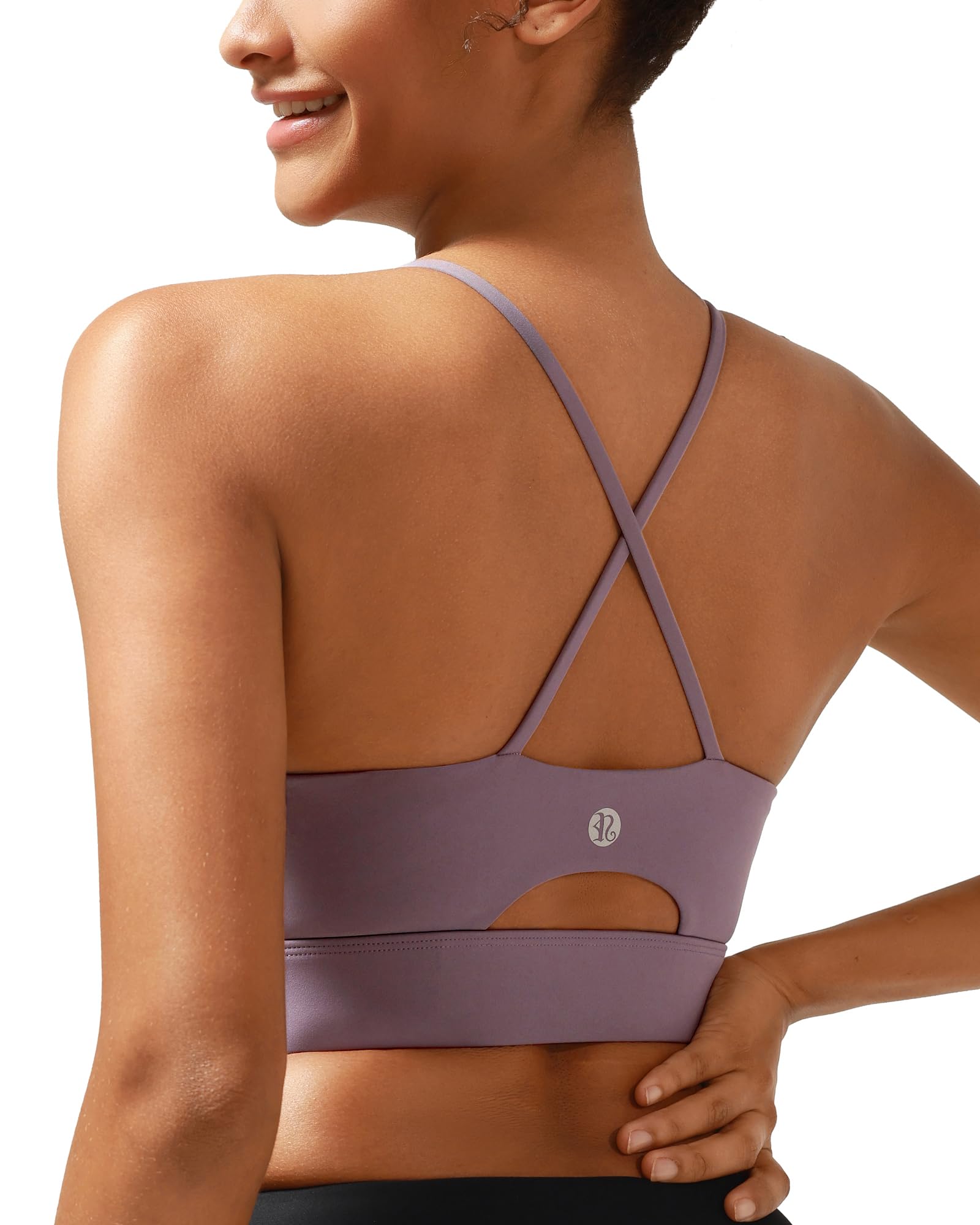 Sports Bras for Women,Padded Sports Bra Tank Top Sexy Crisscross Back High Impact Longline Workout Yoga Bra