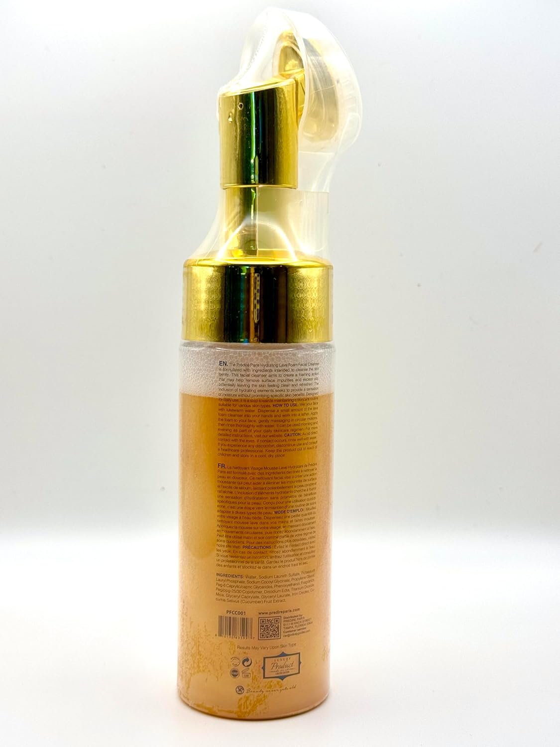 Hydrating Lava Foam Facial Cleanser 24-Hour Hydration with Vitamin E and A
