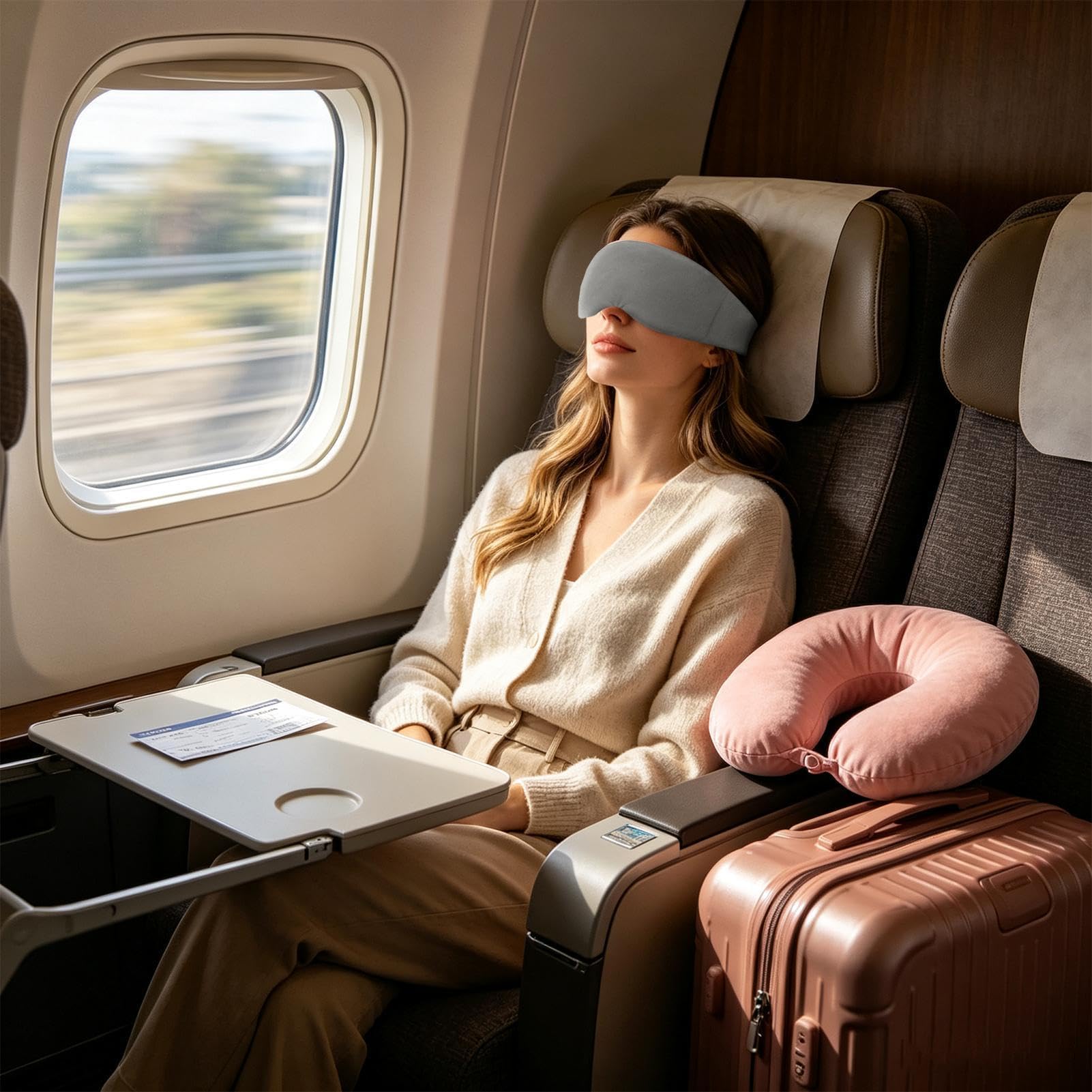 Maschera Da Sonno Pesata Pressione Delicata Copertura Blocca Luce | Copriocchi ponderato Ideale per casa hotel viaggio in aereo stanza luminosa meditazione diurno