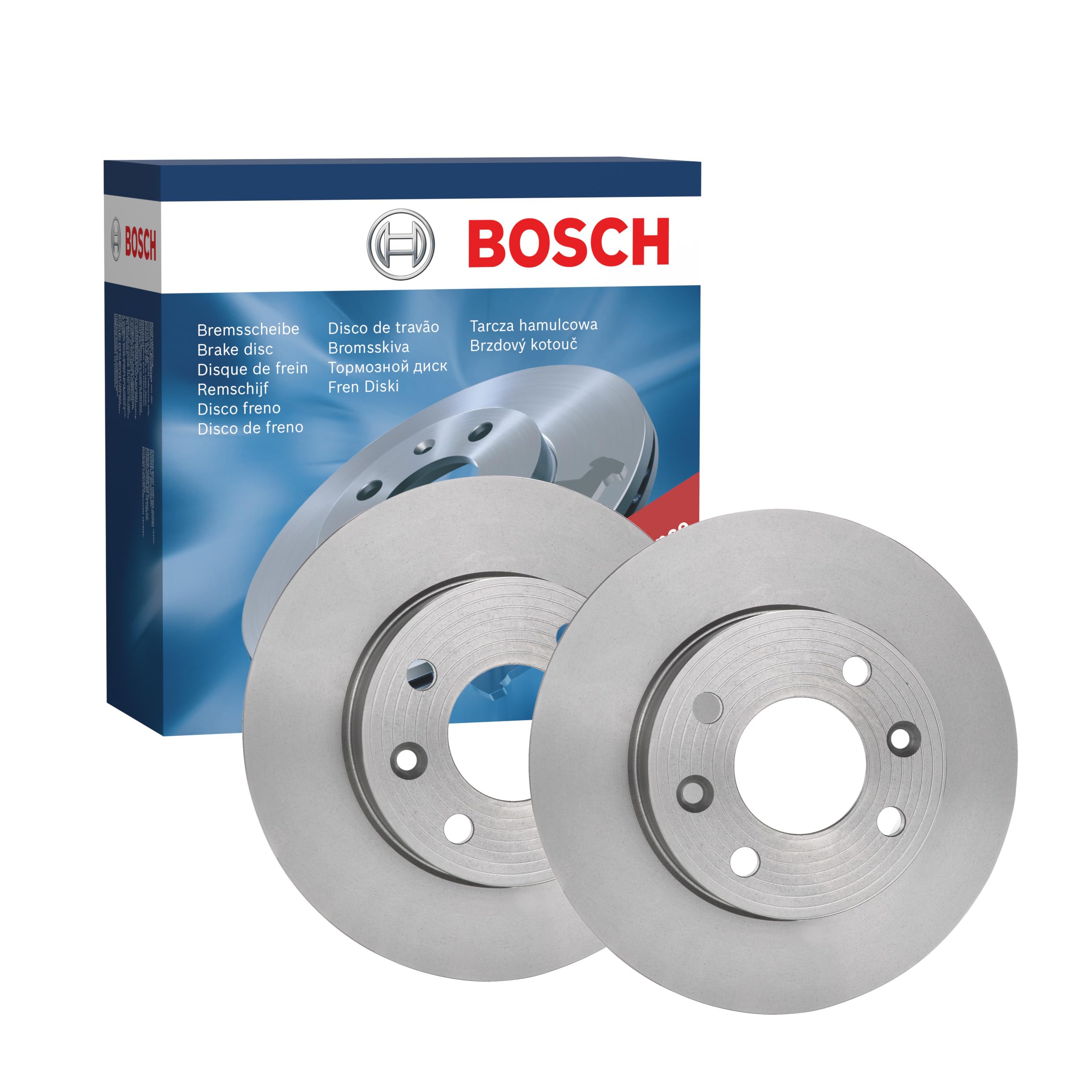BOSCH Set Dischi Freno BD94 - Dischi Freno Ventilati di Ghisa di 237.8 mm - Asse Anteriore - Conformi al regolamento ECE-R90 - Ottimizzati per Ridurre Rumore, Calore e Corrosione - 2 Dischi