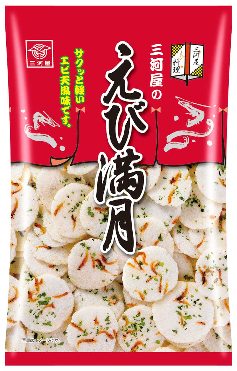 Amazon.co.jp: 三河屋製菓 えび満月 4種アソート （ エビ天風味/わさび