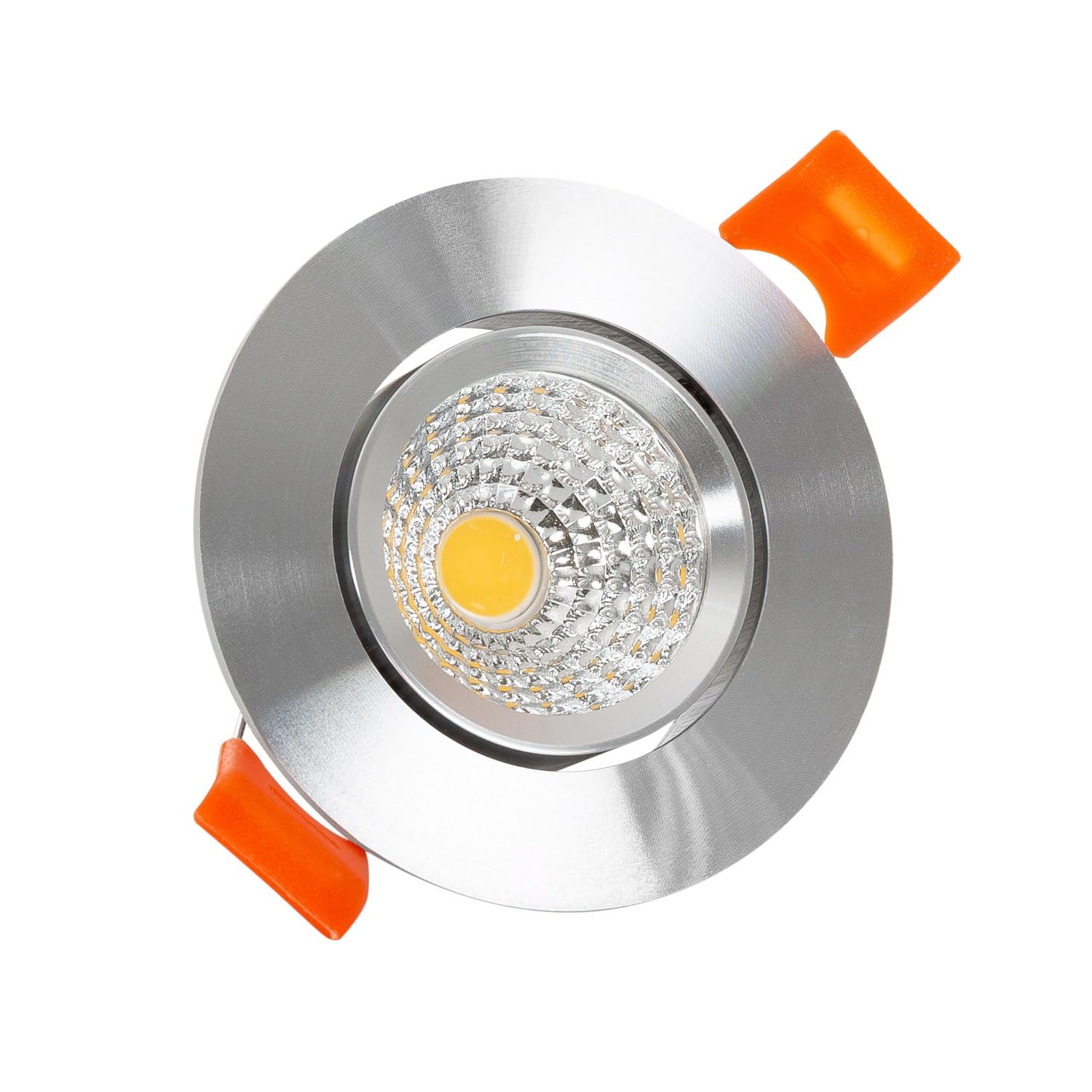 Portafaretto Downlight Quadrato Bianco per Lampadina LED GU10 / GU5.3
