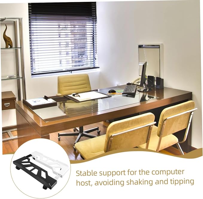 Soporte ajustable con ruedas para torre de PC miniatura 5