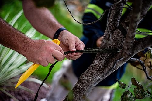 Miniatura 4 de Arbor Supplies - SGT KNOTS - Kit de guiado  Kit de arborista - Correas de árbol y estacas - 30 pies de cincha de nailon y 4 estacas - para