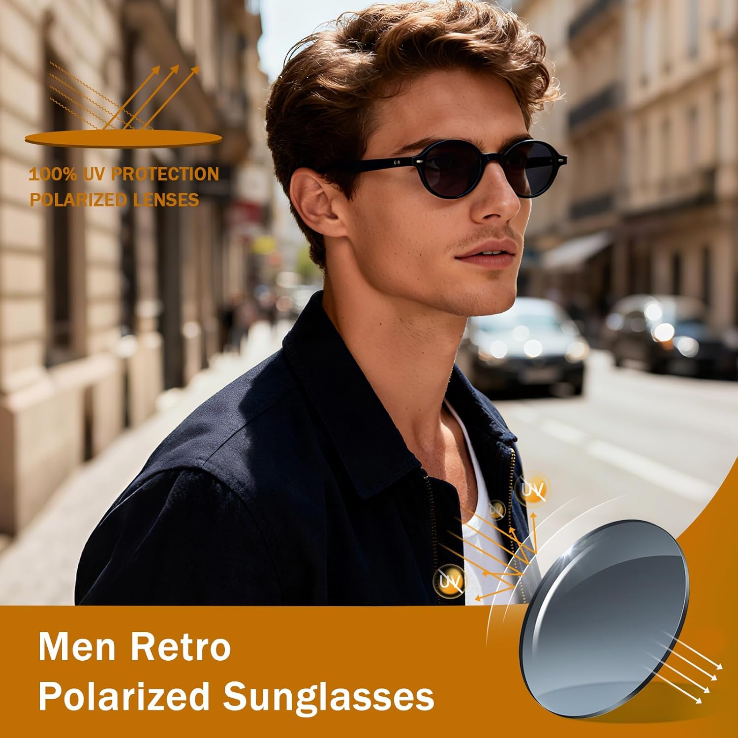 POLARKING Retro Oval Sunglasses for Women Men Trendy Designer Small Sun Glasses 90s Vintage Shades - Image 6