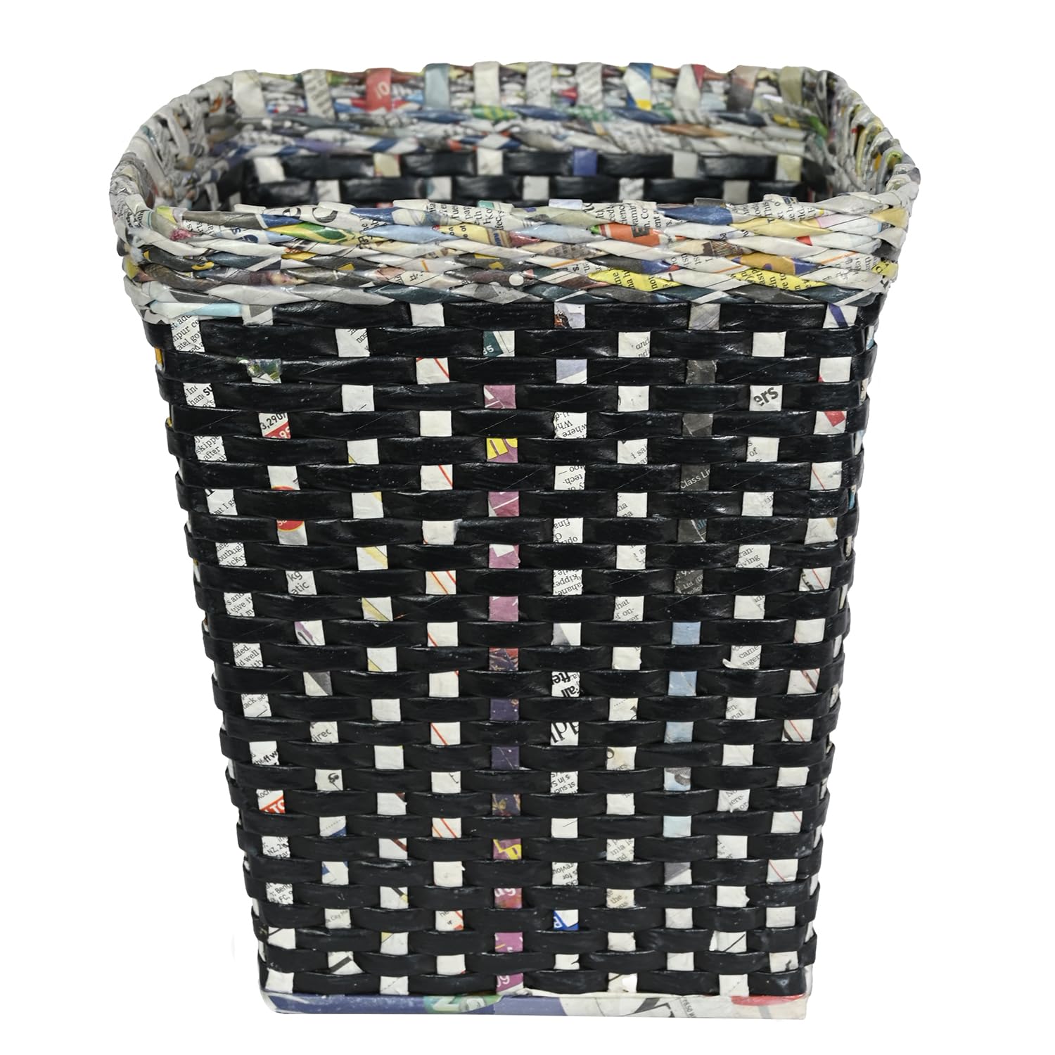 Handcrafted Paper Straw Dustbin - 10L -17