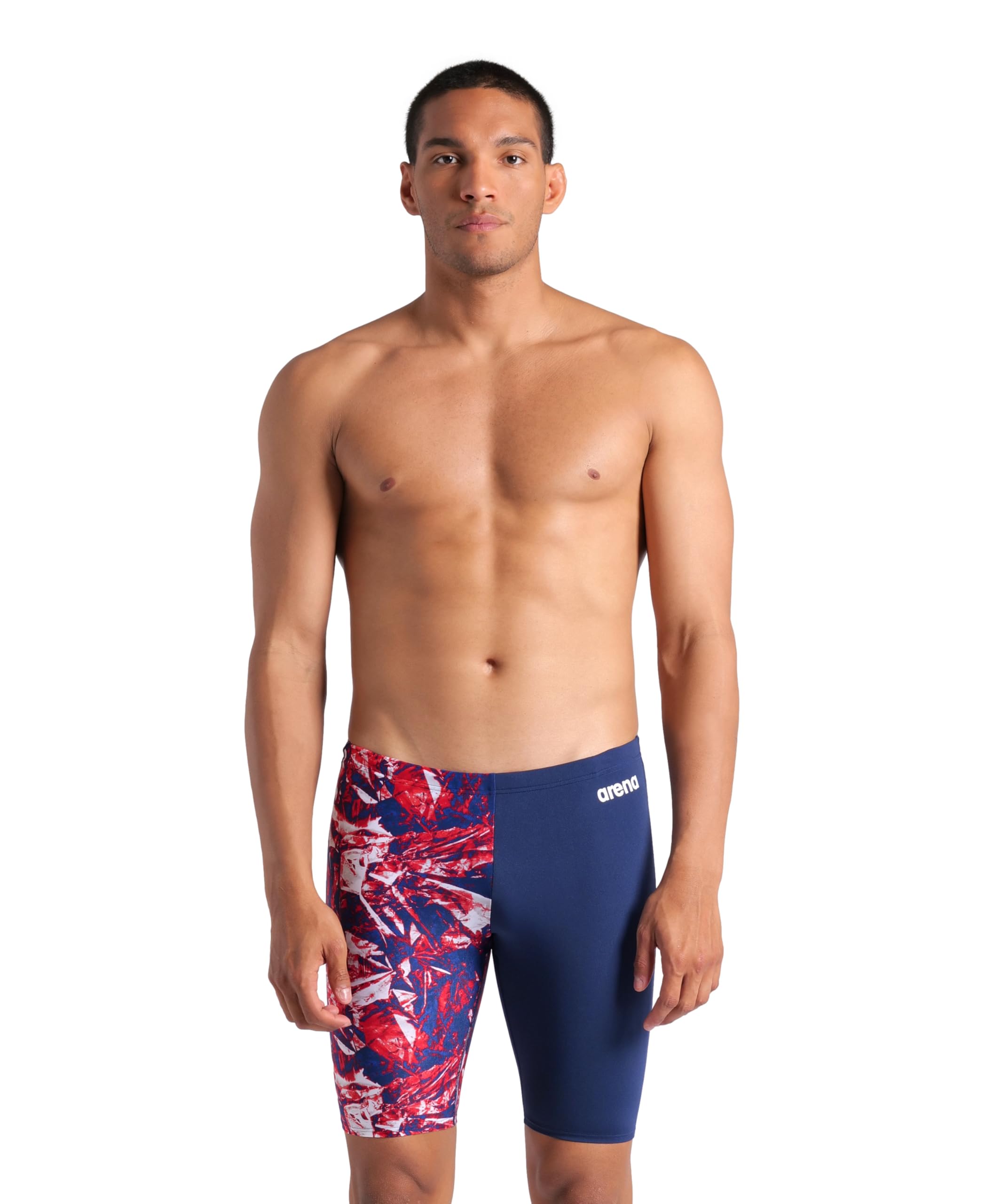 Arena Mens Arena Performance Men's Crackle Swim Jammer Athletic Swimwear Professional Swimsuit