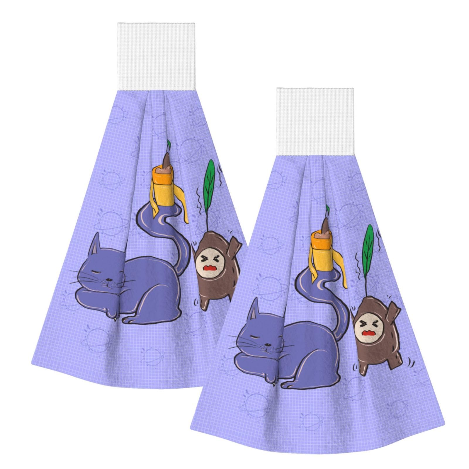 Sunflower seeds and cats Highly Absorbent Dish Towels Soft Coral Fleece Wipe