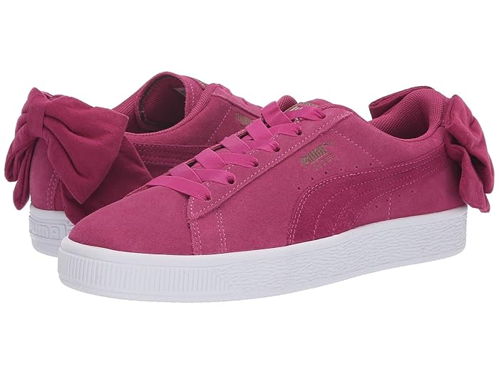 puma suede bow red