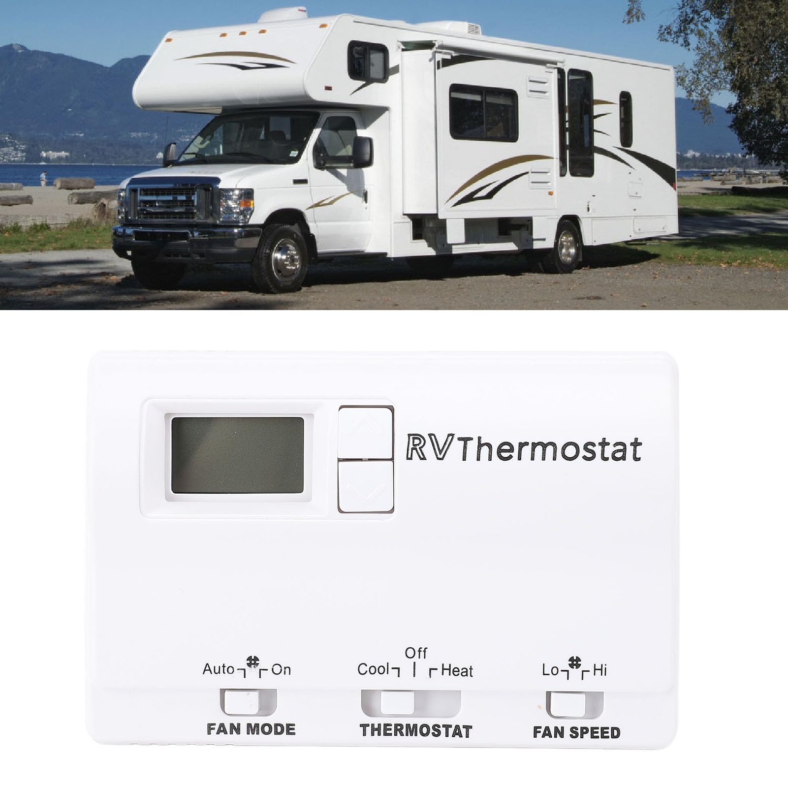 Jiawu RV Digital Thermostat Kochwand Thermostat durch Kühlwand für Wohnmobile - Einfache Installation - 1 für RV Campingplatz