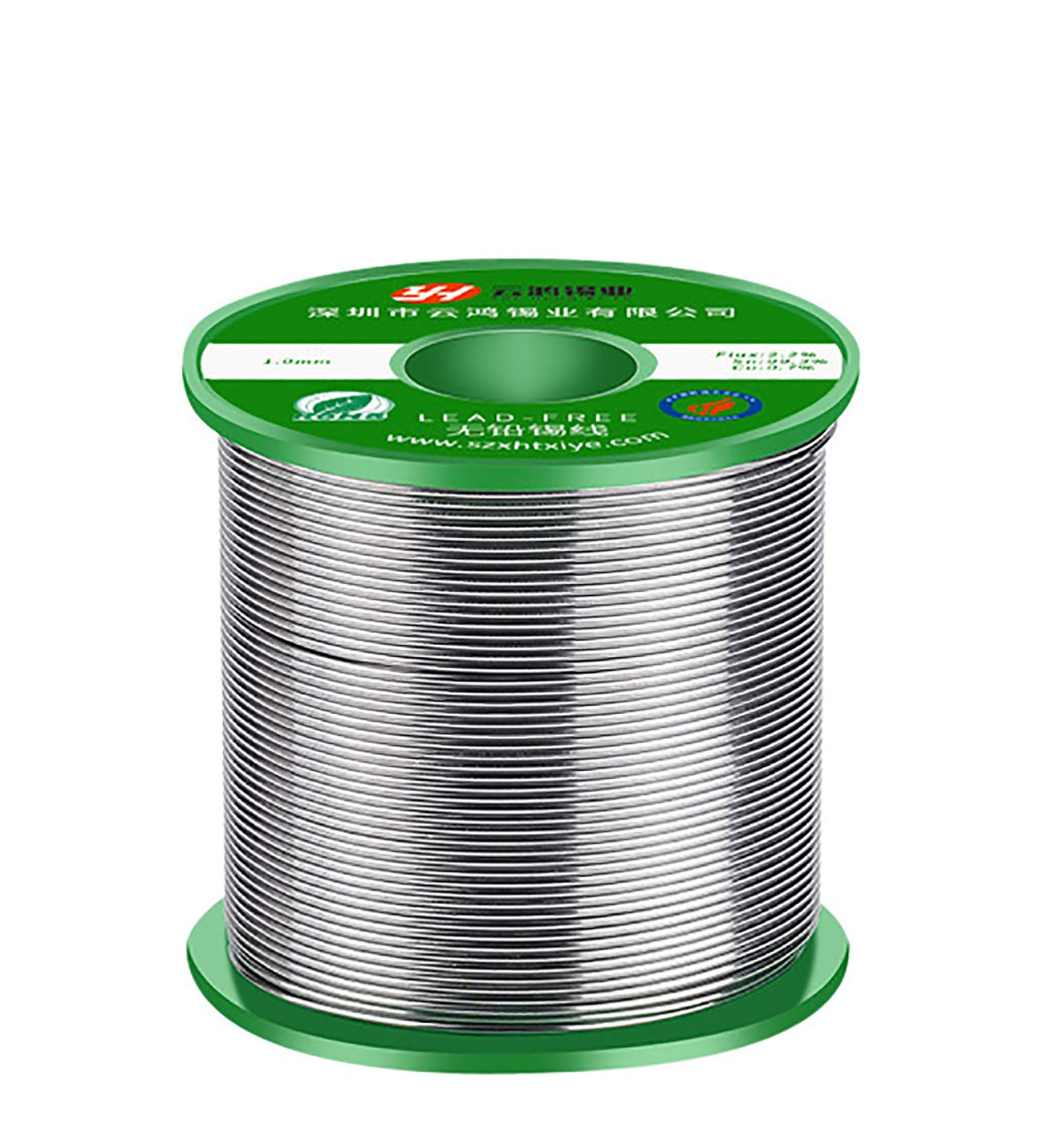 Alambre de soldadura de alambre de estaño de protección del medio ambiente tipo colofonia sin plomo alambre de estaño (1,0 mm, 500 G)