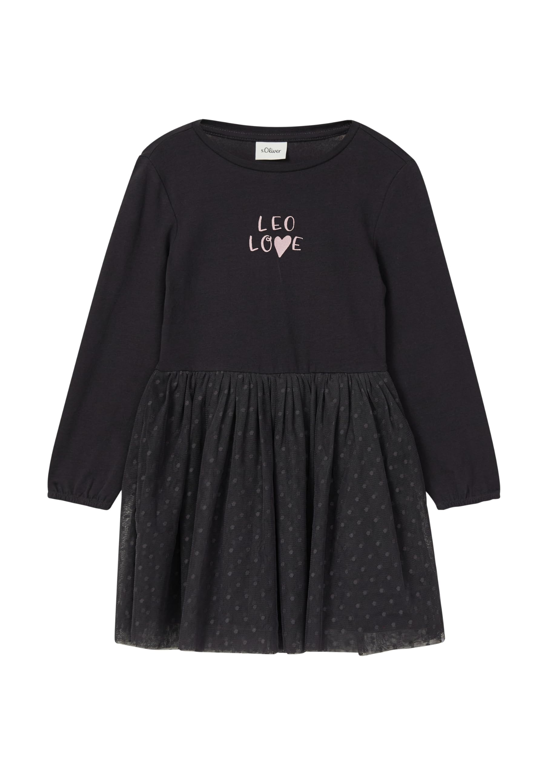 s.Oliver Kurzes Kleid mit Mesh-Rock und Glitzerprint