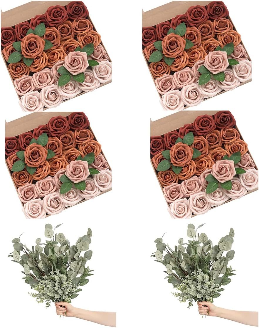 Ling's Moment Artificial Flowers for Single DIY Terracotta