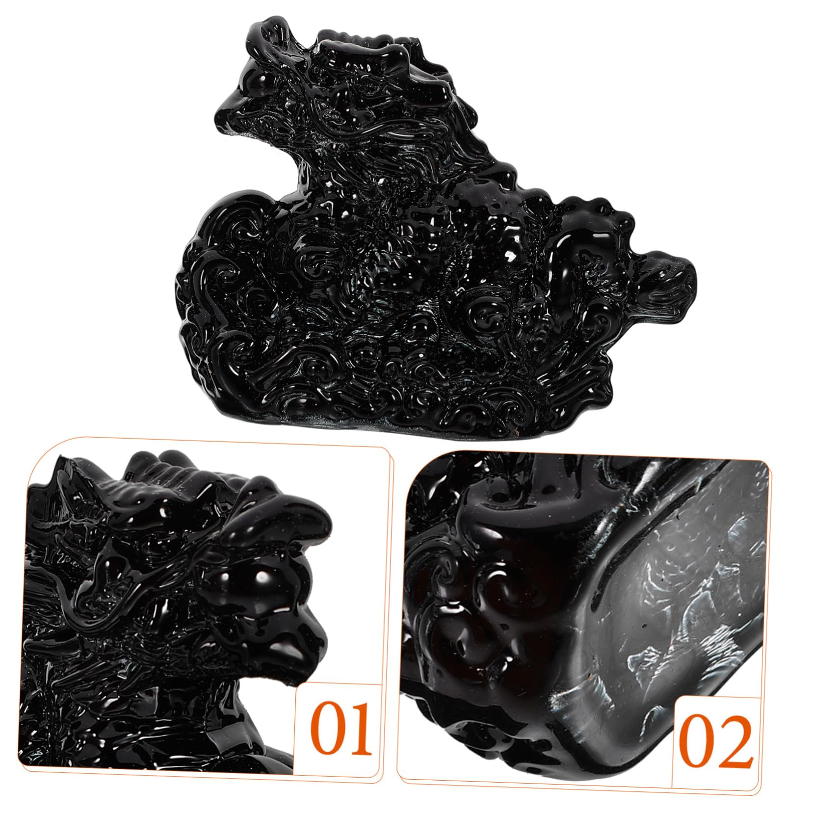 Ornamento del Drago, Feng Shui di Buon auspicio, Scultura di Drago di Giada, Statua di Drago Cinese, Figura di Drago di Capodanno, Figura di Animale, Decorazioni, scrivania in Vetro