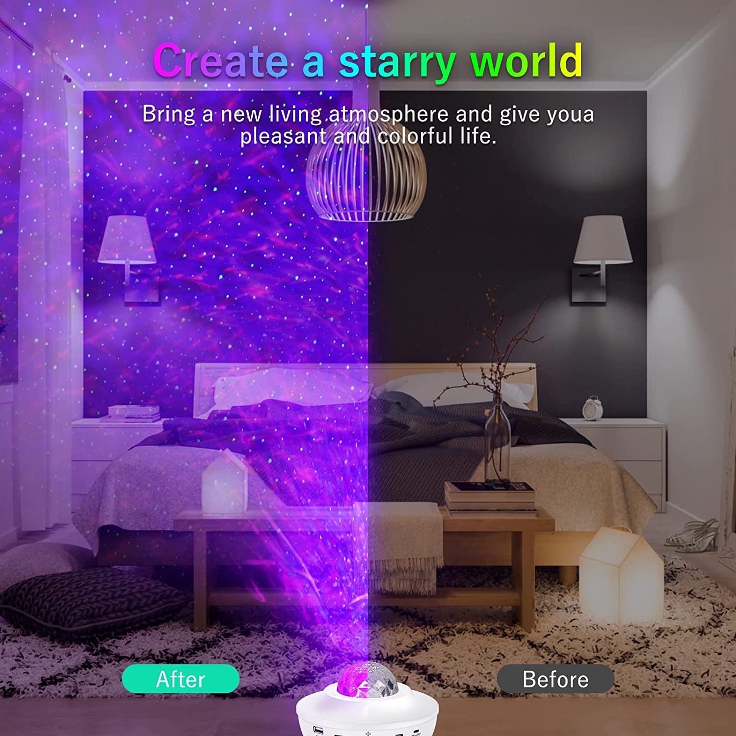 Smart Galaxy Projector Night Light 