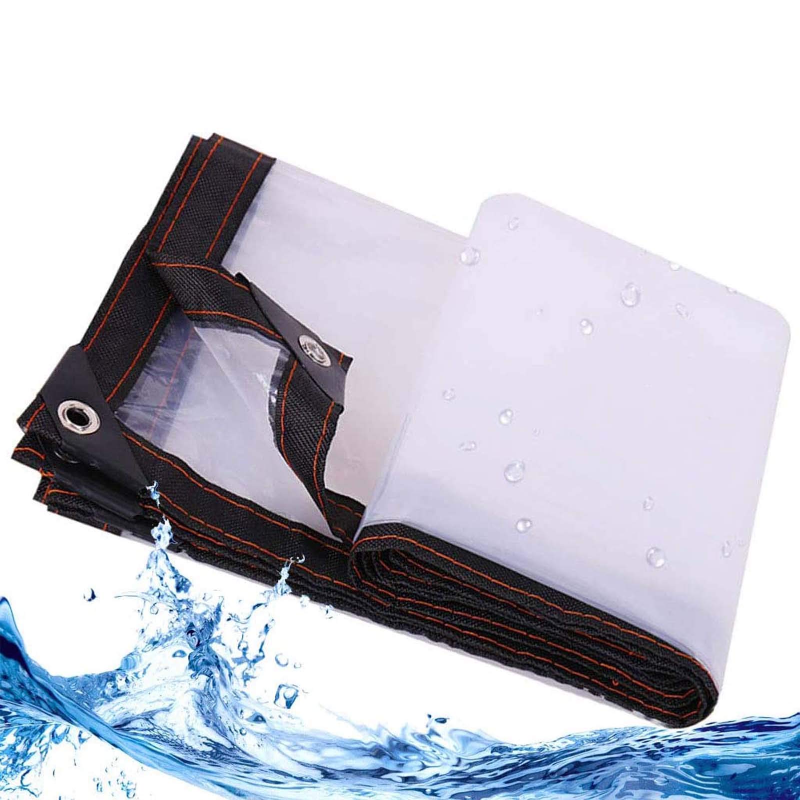 Lona transparente resistente al agua de 3x7 pies en plastico grueso para exterior