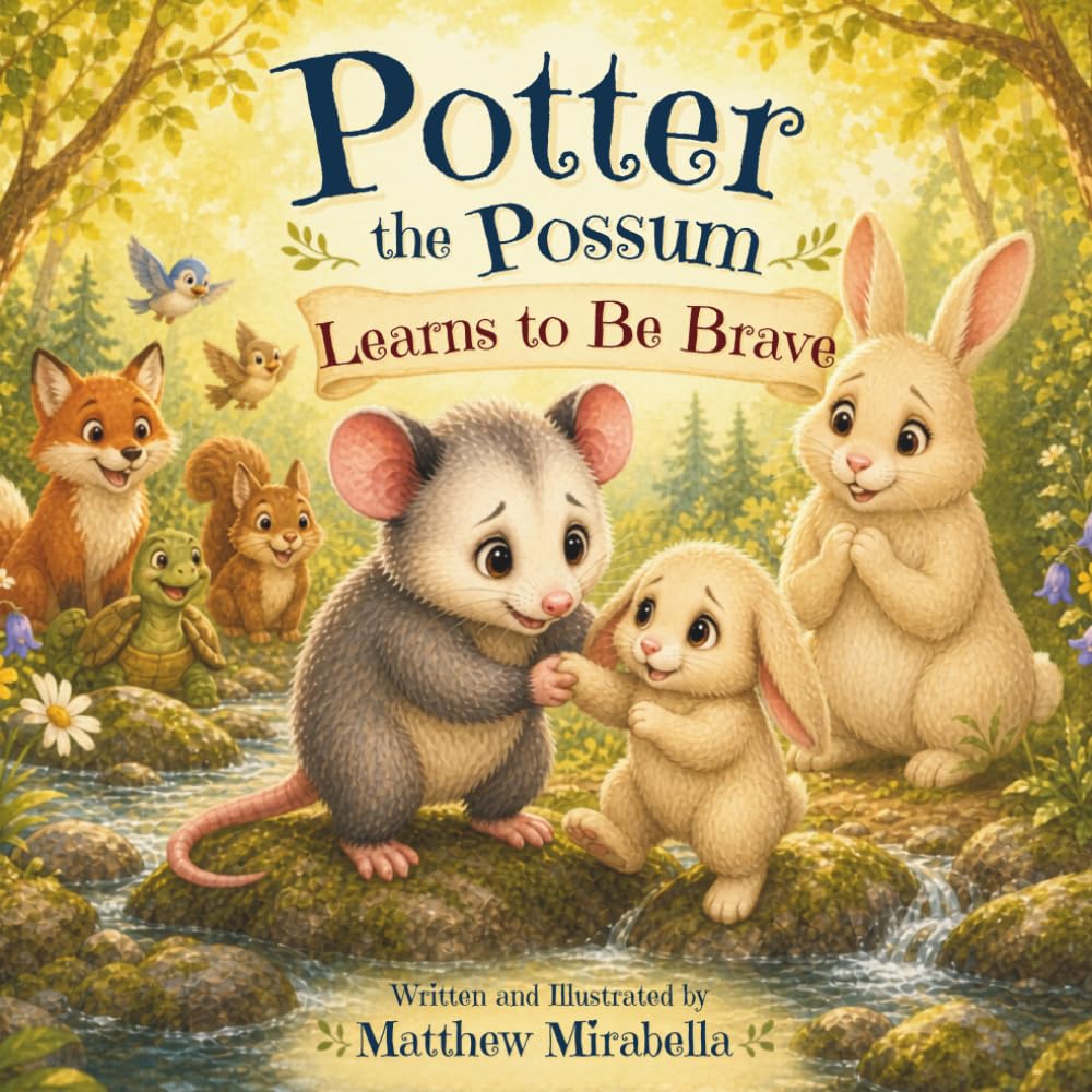Potter the Possum Learns to Be Brave: A Heartwarming Story About Courage, Friendship, and Finding Your Brave.
