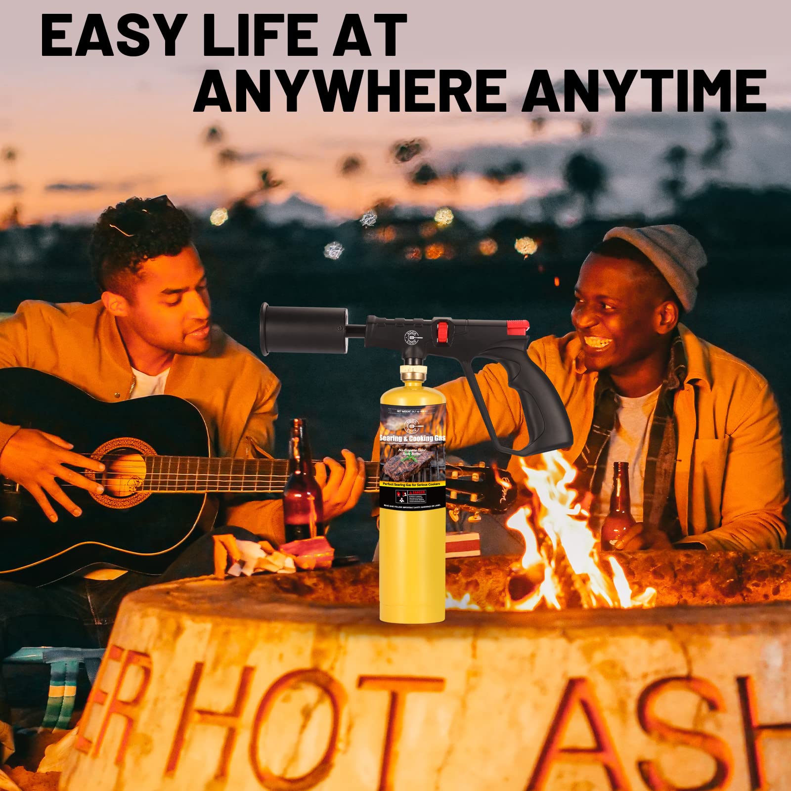 KookCook POWERFUL Propane Cooking Torch Kit with Searing