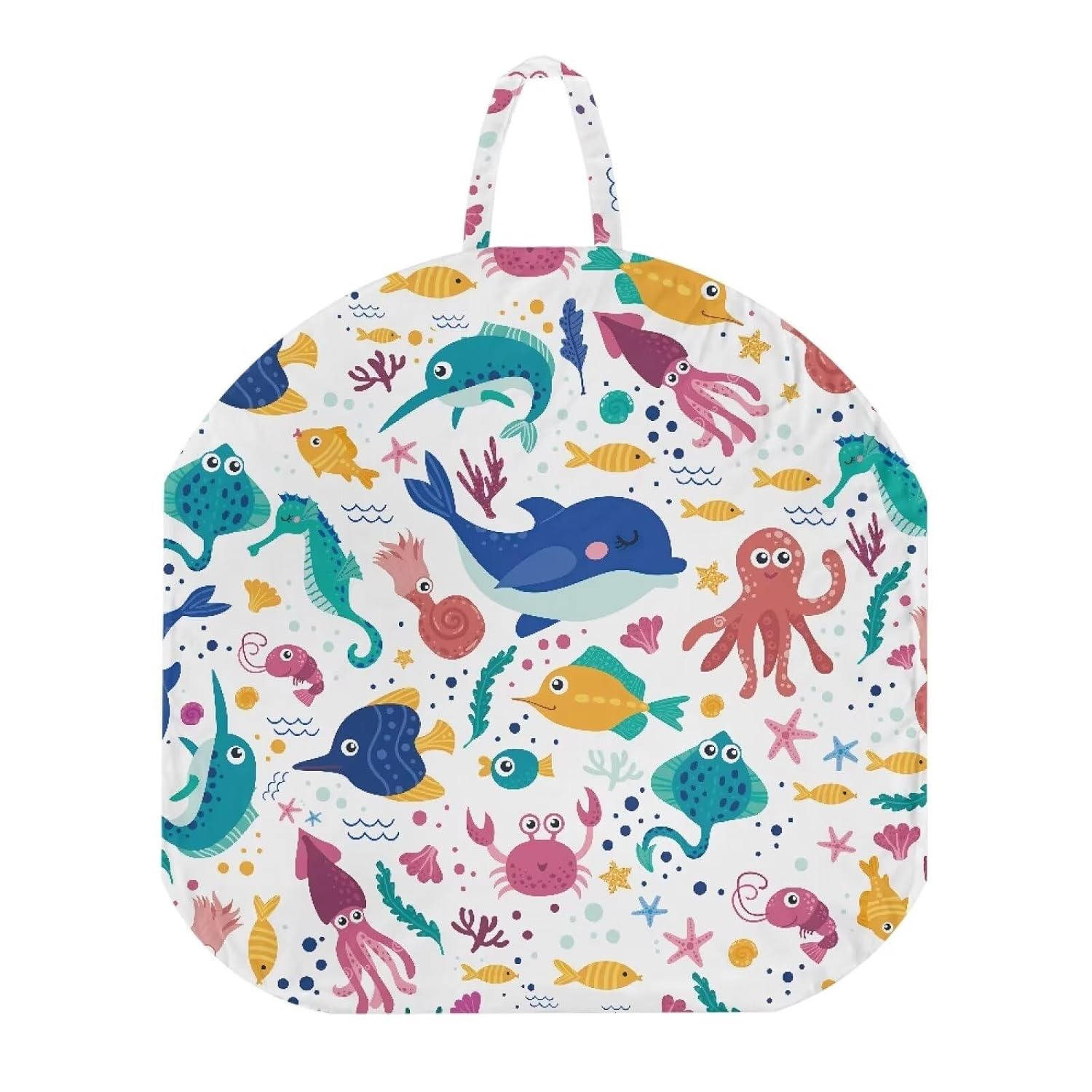 2 Pack Marine Life Print Newborn Lounger Cover Soft Baby Lounger Slipcover Protective Cover for Infant Lounger Pillow for Home Travel for Baby Boys Girls Playing Sleeping
