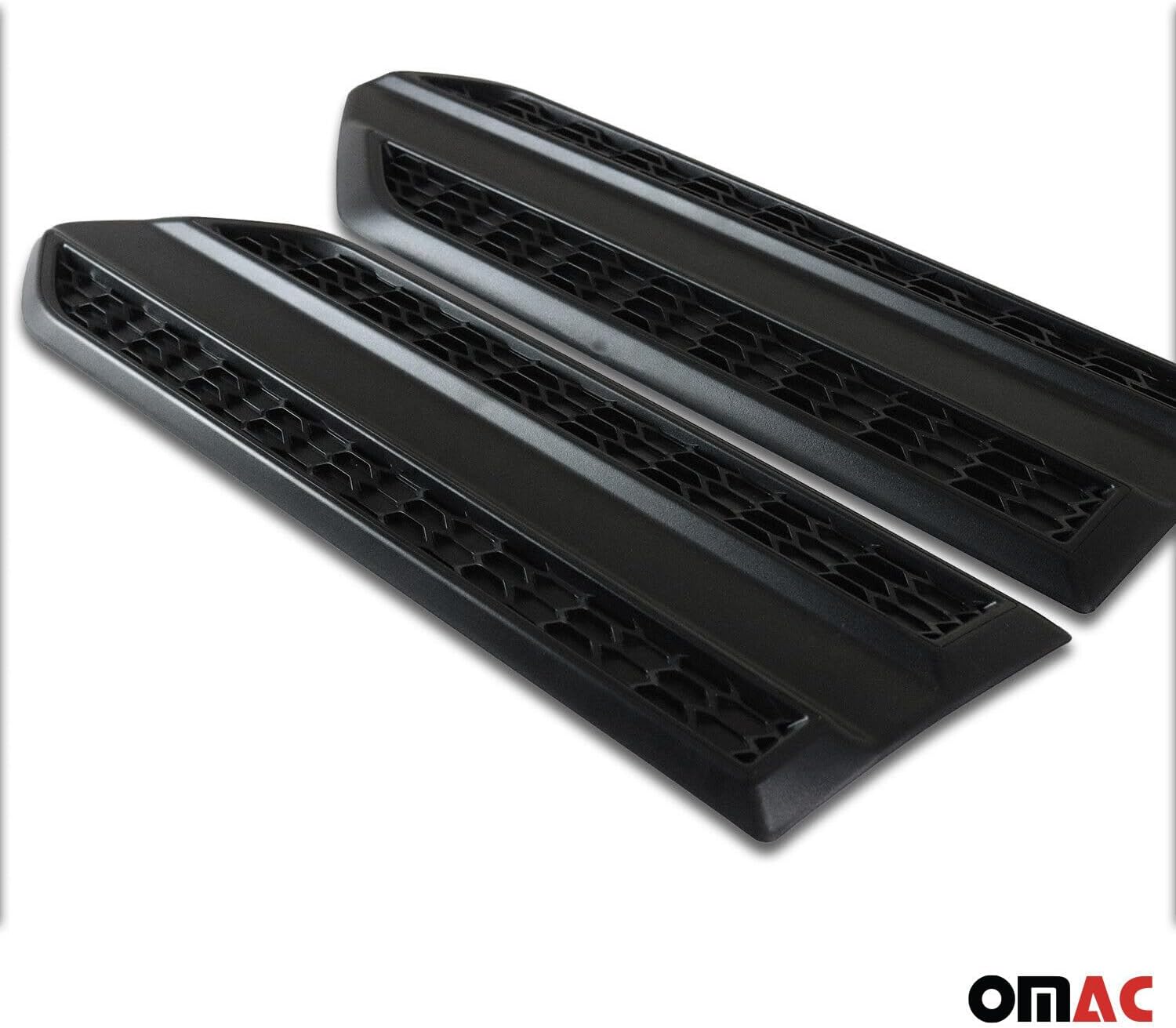 OMAC Side Door Molding Trim Skirt Garnish for Ford Ranger XLT 2019-2023 Black 2 Pcs