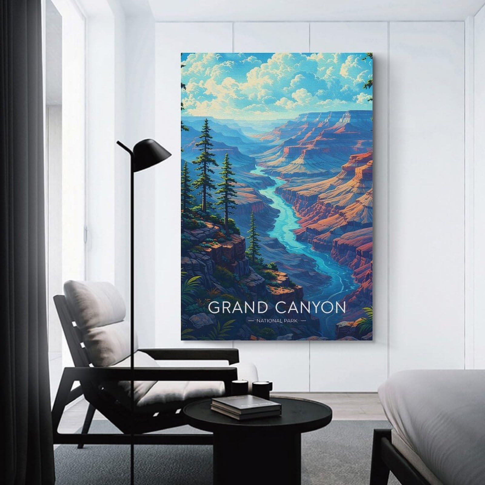Junmoney Unframe-Style-18 Grand Canyon National Park(3) Home Decor Wall Art 20X30inch(50X75cm), For Restful Interiors, Bedrooms Or Small Rooms, Decorative Wall Art For Cosy Rooms