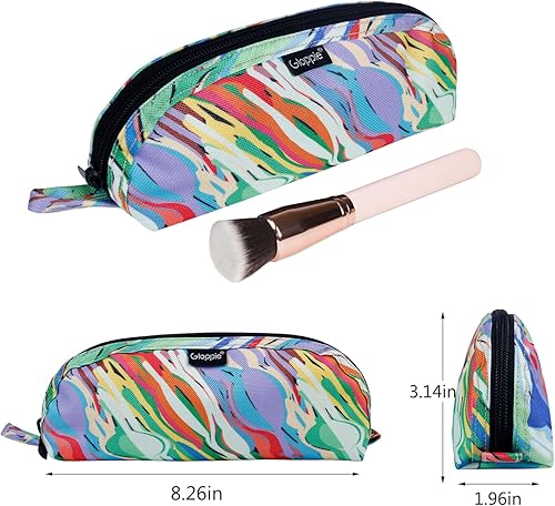 Miniatura 4 de Gloppie Estuche de viaje para brochas de maquillaje portátil, Acuarela