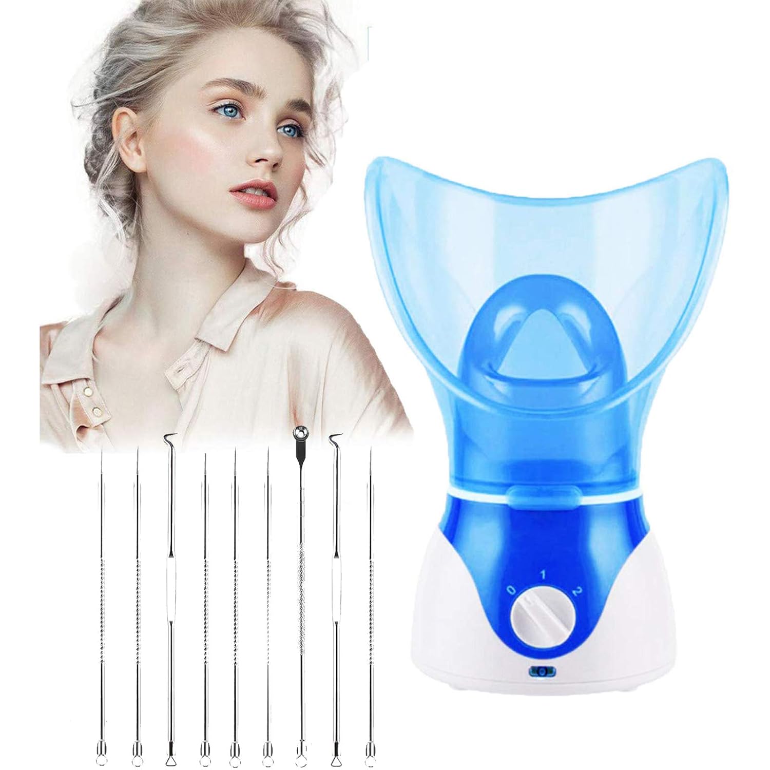 Facial Steamer, Professional Spa Home Face Steamer Warm