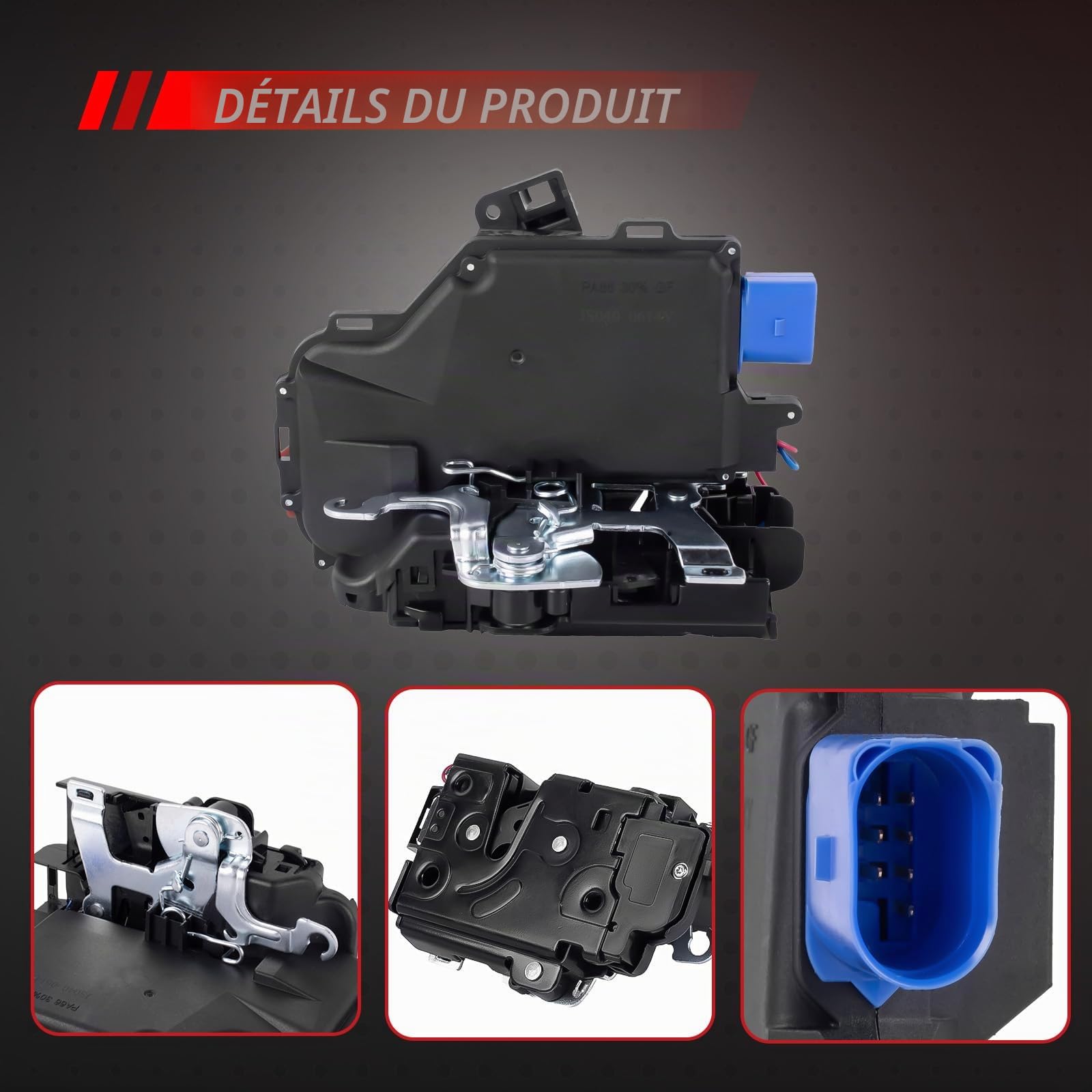 Serrure de porte 7 broches servomoteur arrière droit de rechange pour Golf V 1K1 Golf Plus V 521 5M1 Accessoires de voiture Pièce # 7L0839016 7L0839016A 7L0839016D