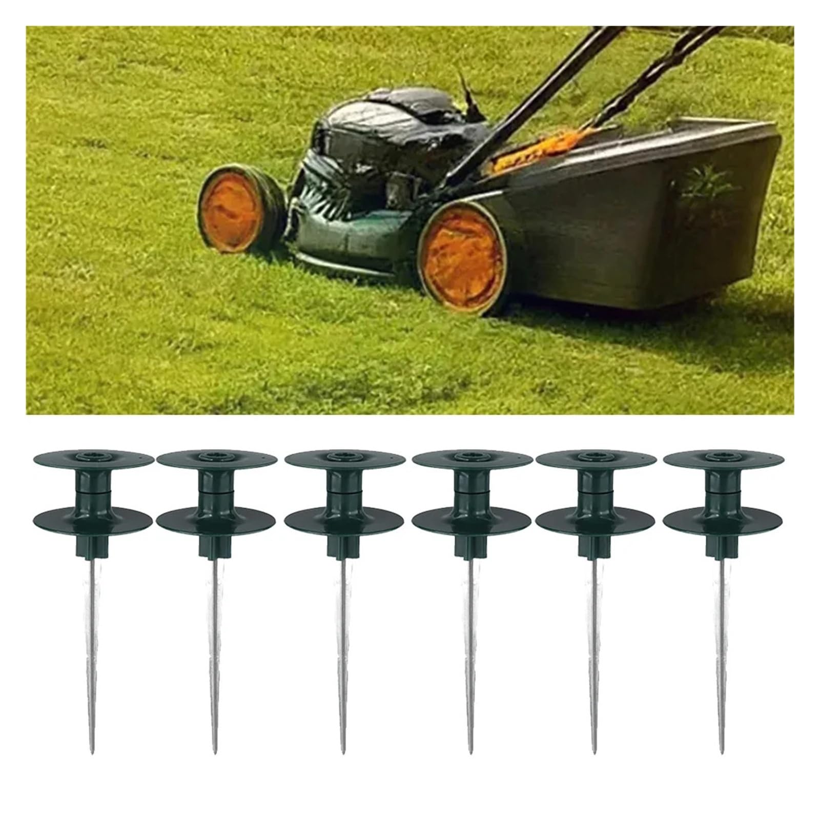 2/6PCS Guida for tubo da giardino Puntali di guida for picchetti Tubo da giardino riutilizzabile Guida a rulli lisci Guida for tubo in resina Peg Attrezzo da giardino(2pcs)