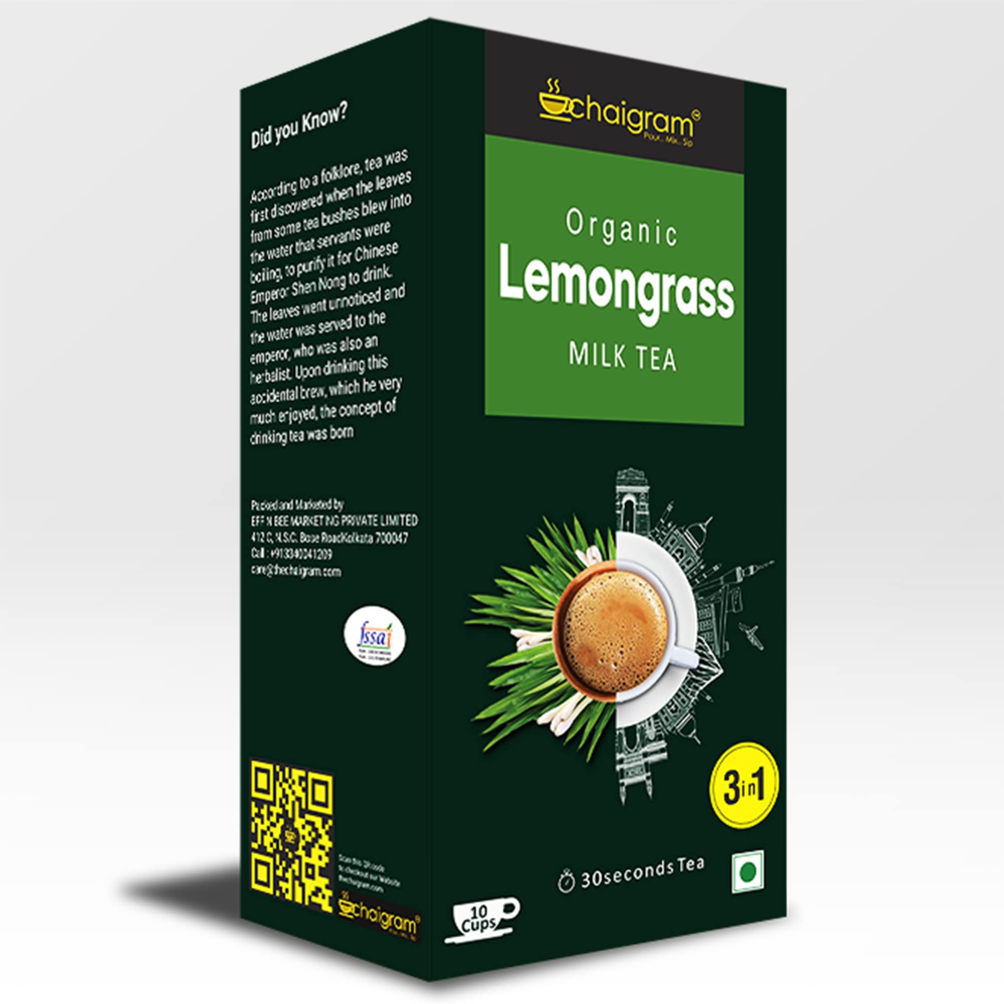 CHAIGRAM Lemongrass Tea Instant Chai Tea Premix (Tea Powder)|Herbal Lemon Grass|Boosts Metabolism|Detoxifies Body|Stress Relief|Low Sugar (10 Sachets),140 Grams (B098B5F363) Amazon Price History, Amazon Price Tracker