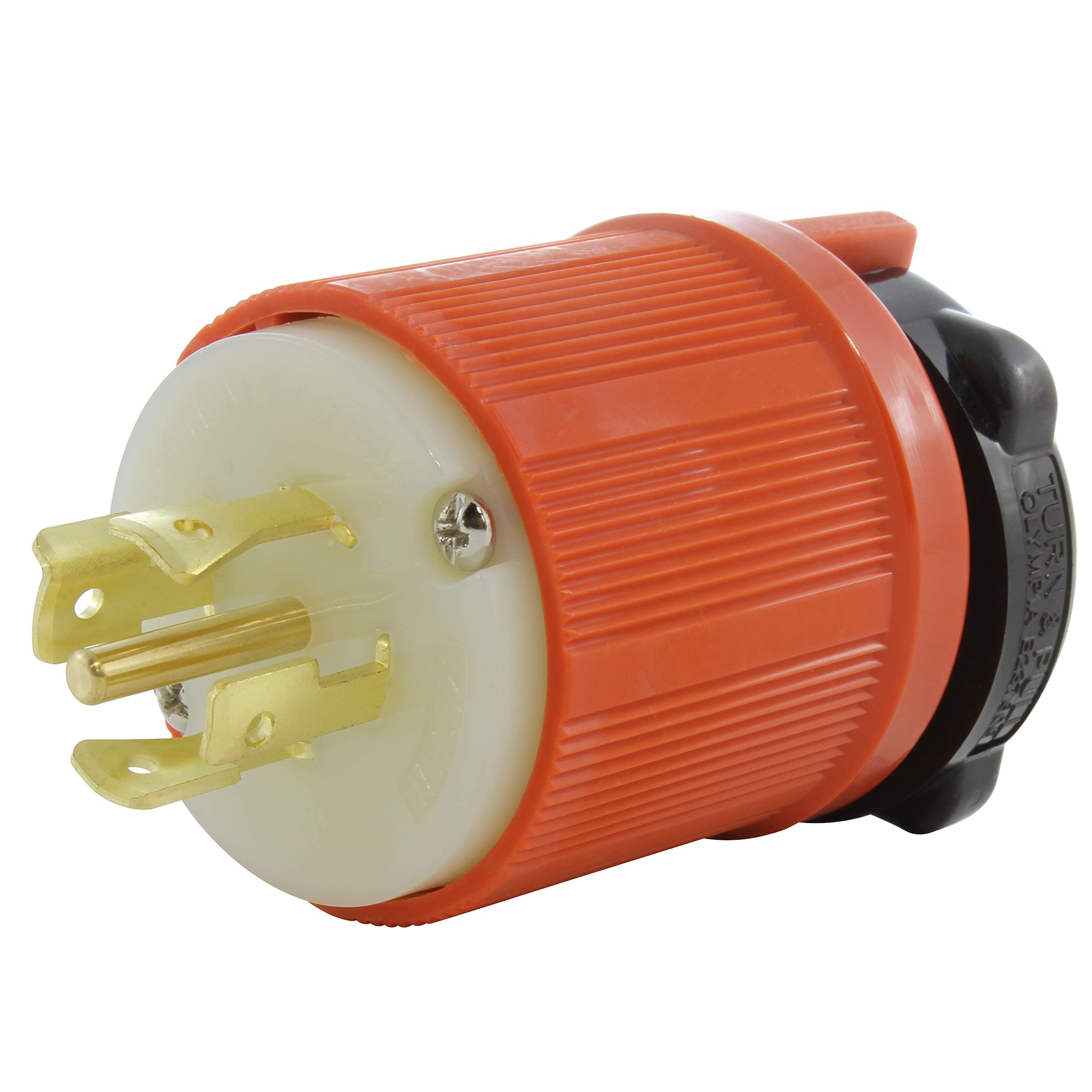 AC WORKS Super Durable Industrial Grade Locking Style Replacement Wiring Male Plug (L21-20 20A 3-Phase 120/208V 3PY)